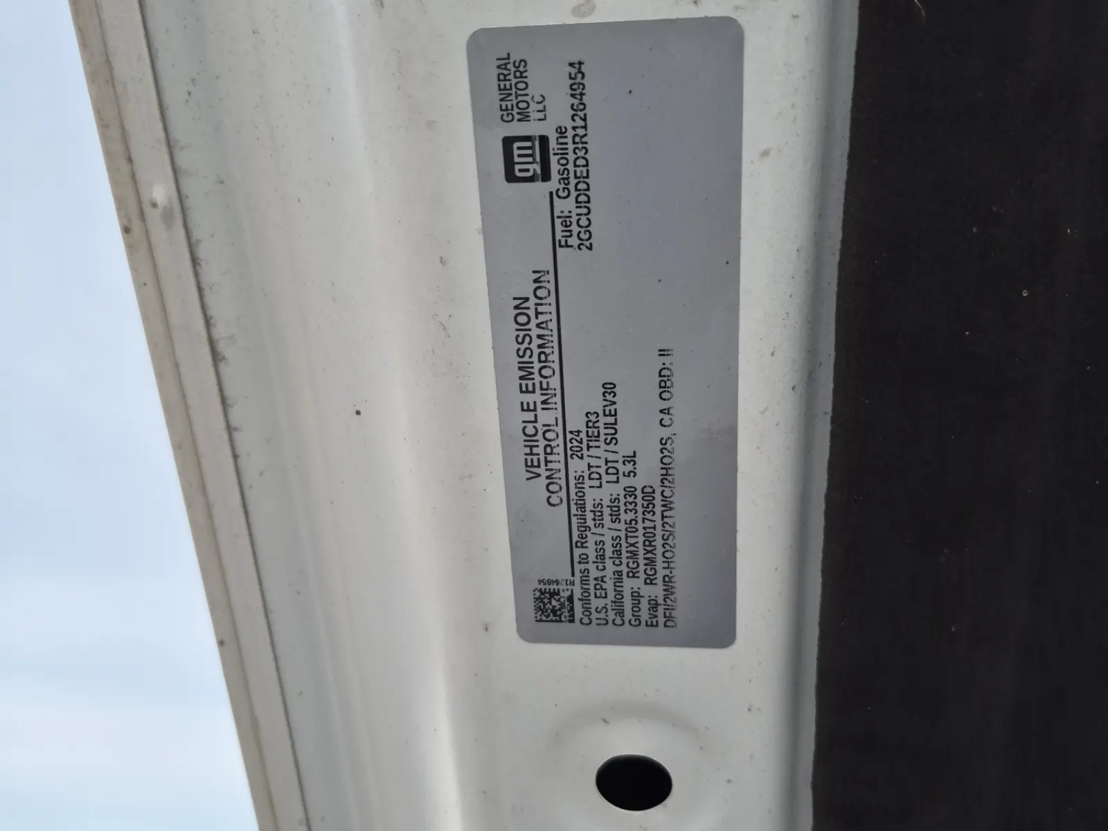 Emission Sticker Photo