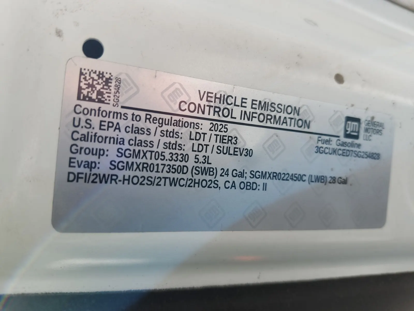 Emission Sticker Photo