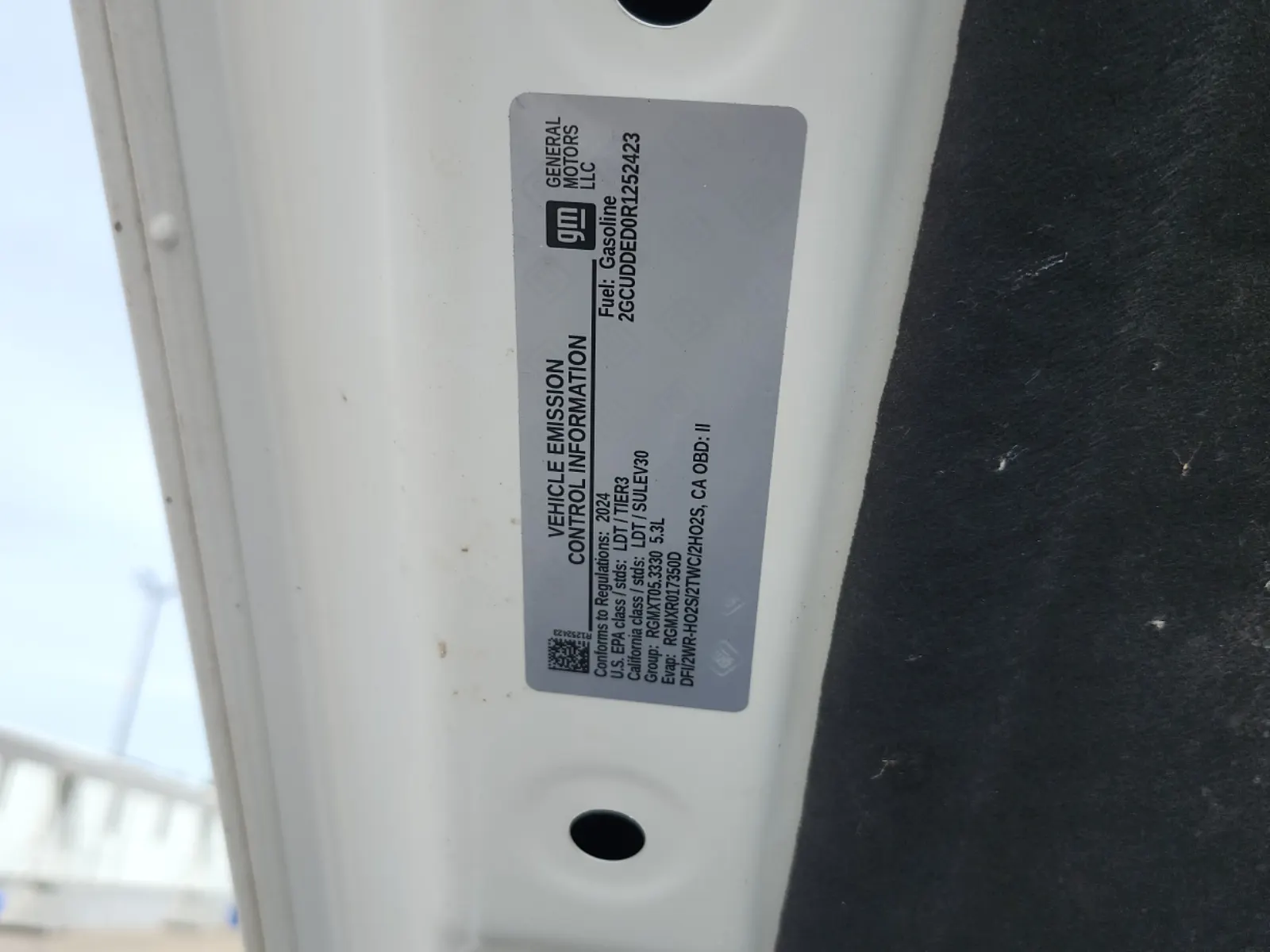 Emission Sticker Photo