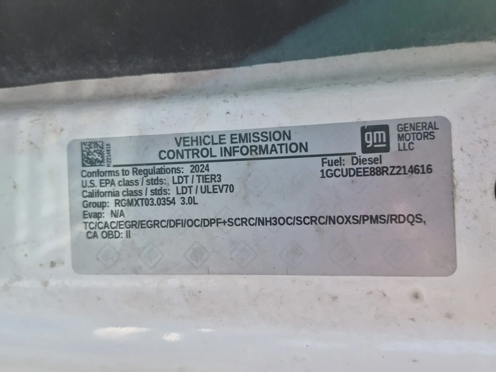 Emission Sticker Photo