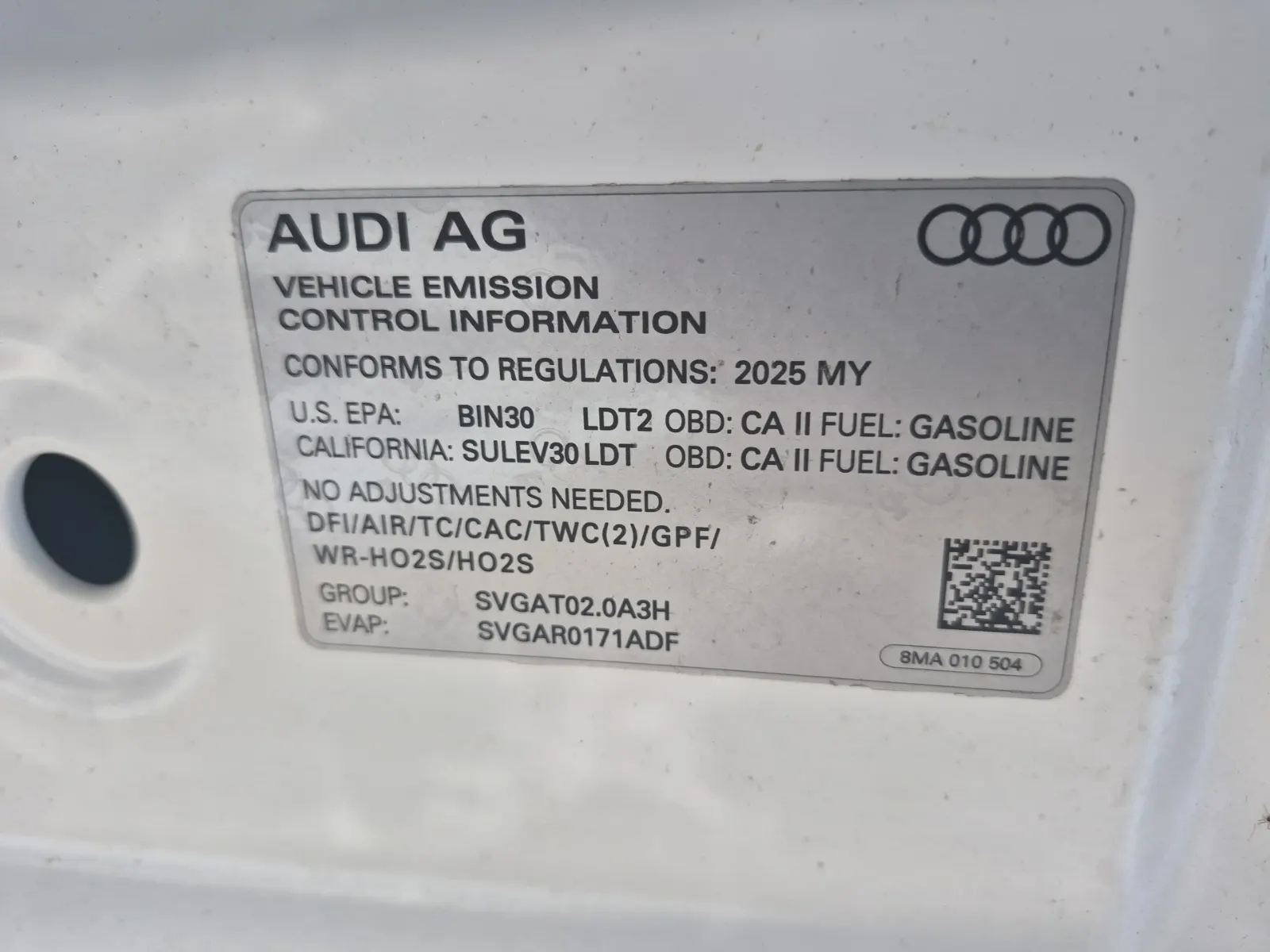 Emission Sticker Photo