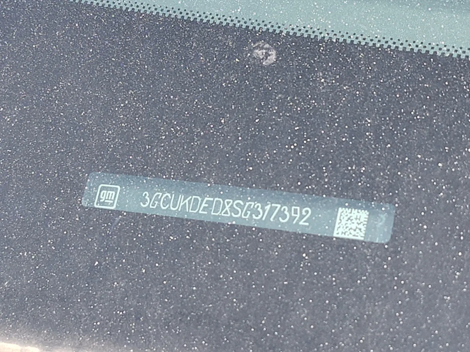 Dash VIN Plate Photo