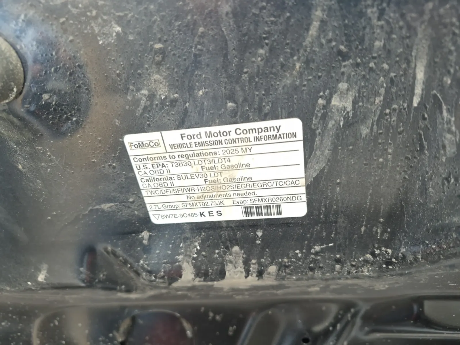 Emission Sticker Photo