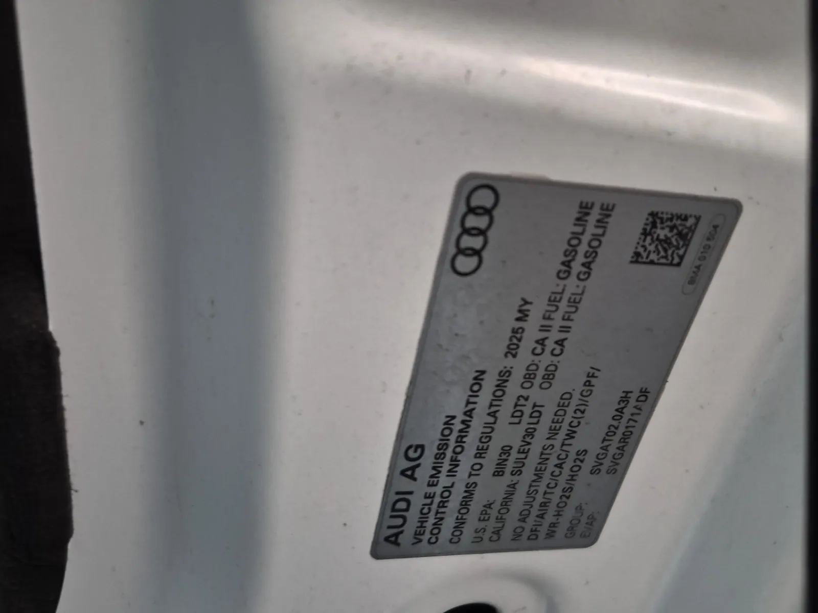 Emission Sticker Photo