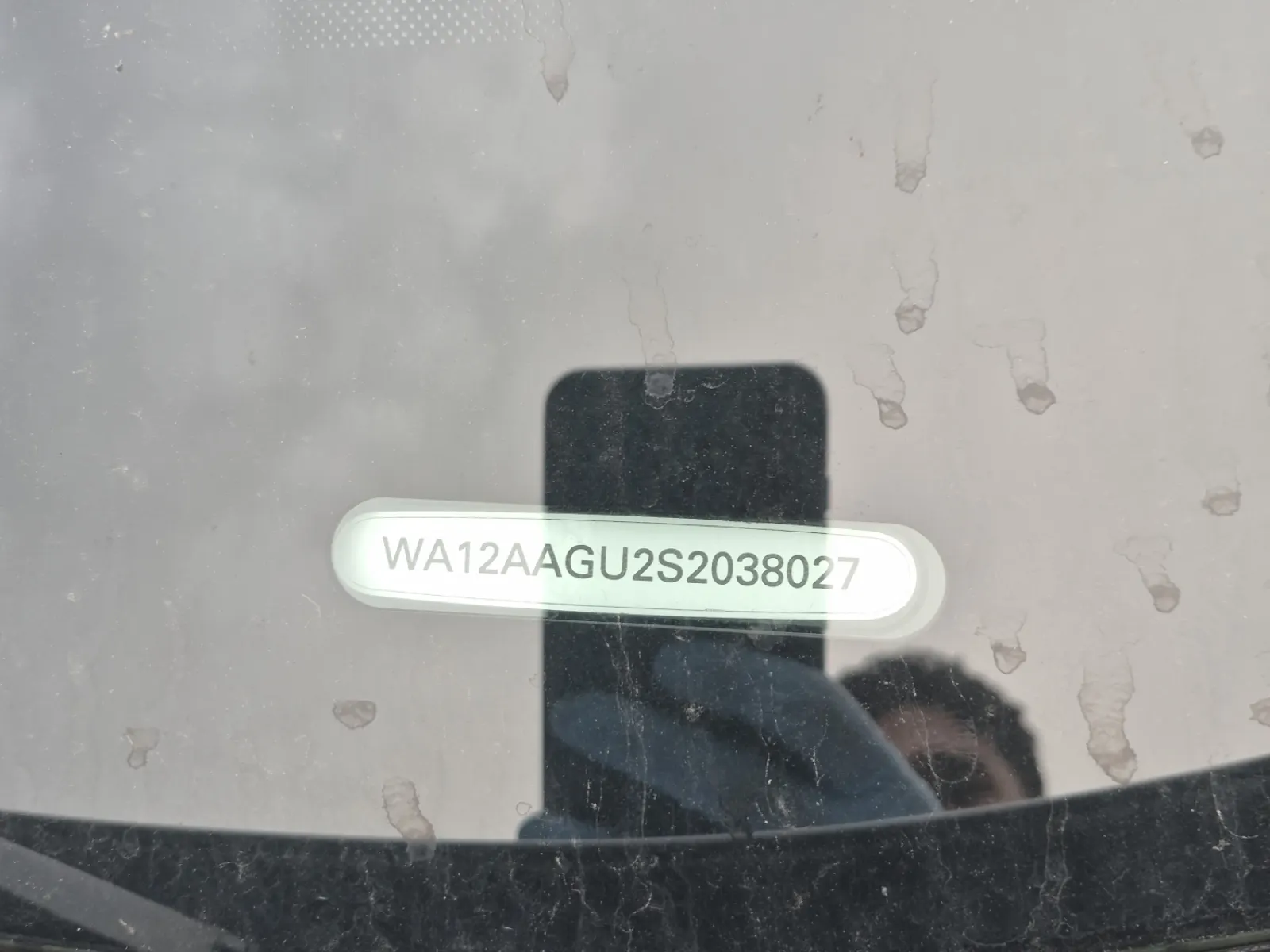 Dash VIN Plate Photo