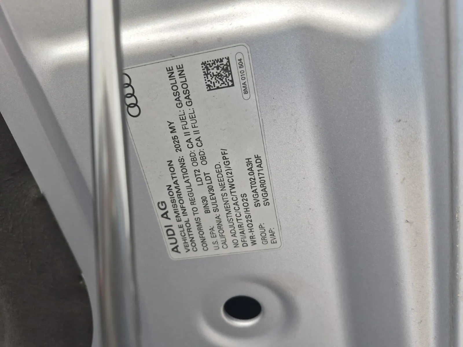 Emission Sticker Photo