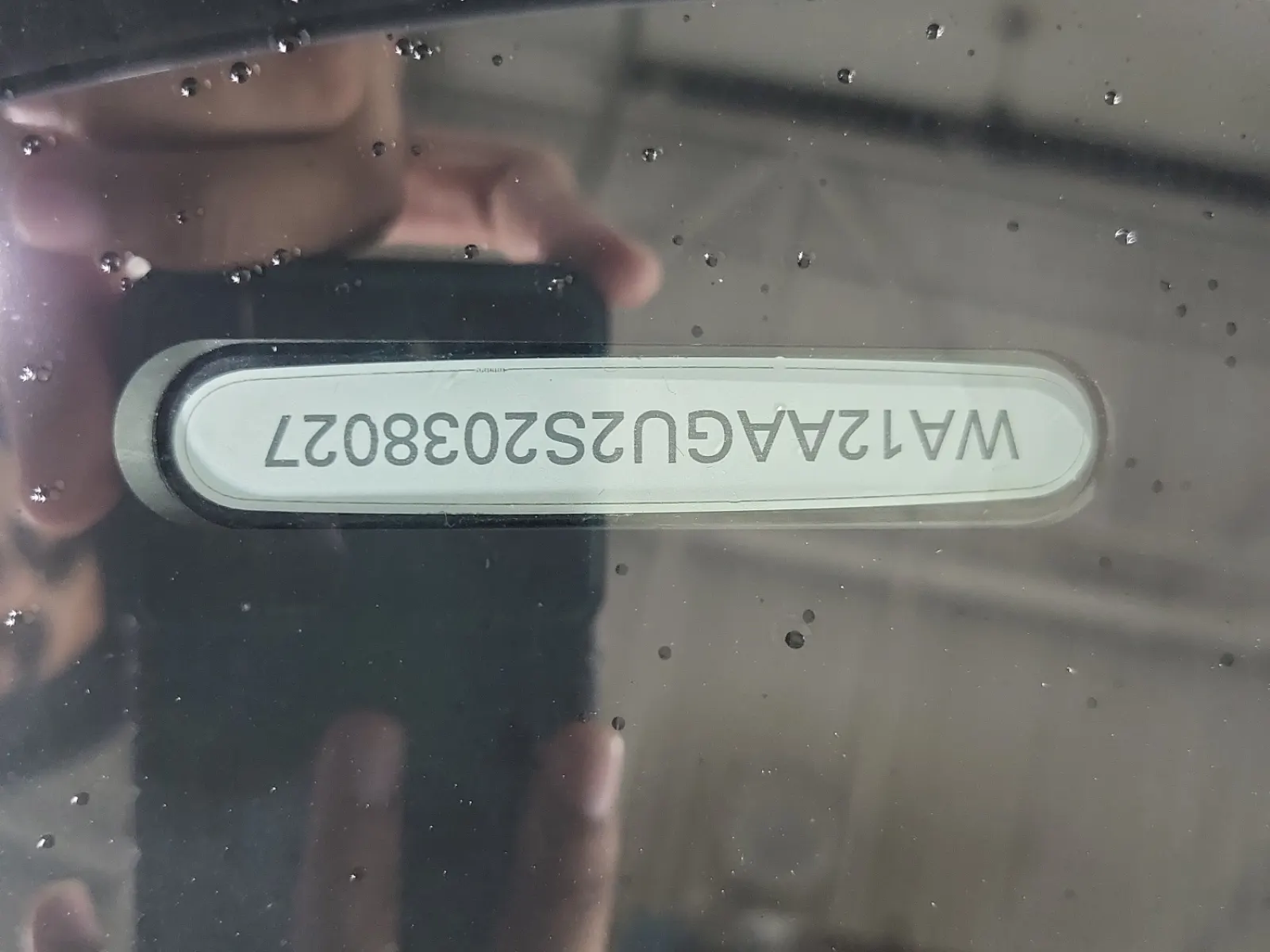 VIN Sticker Photo