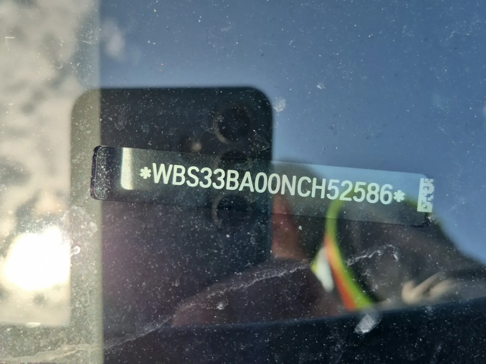 Dash VIN Plate Photo
