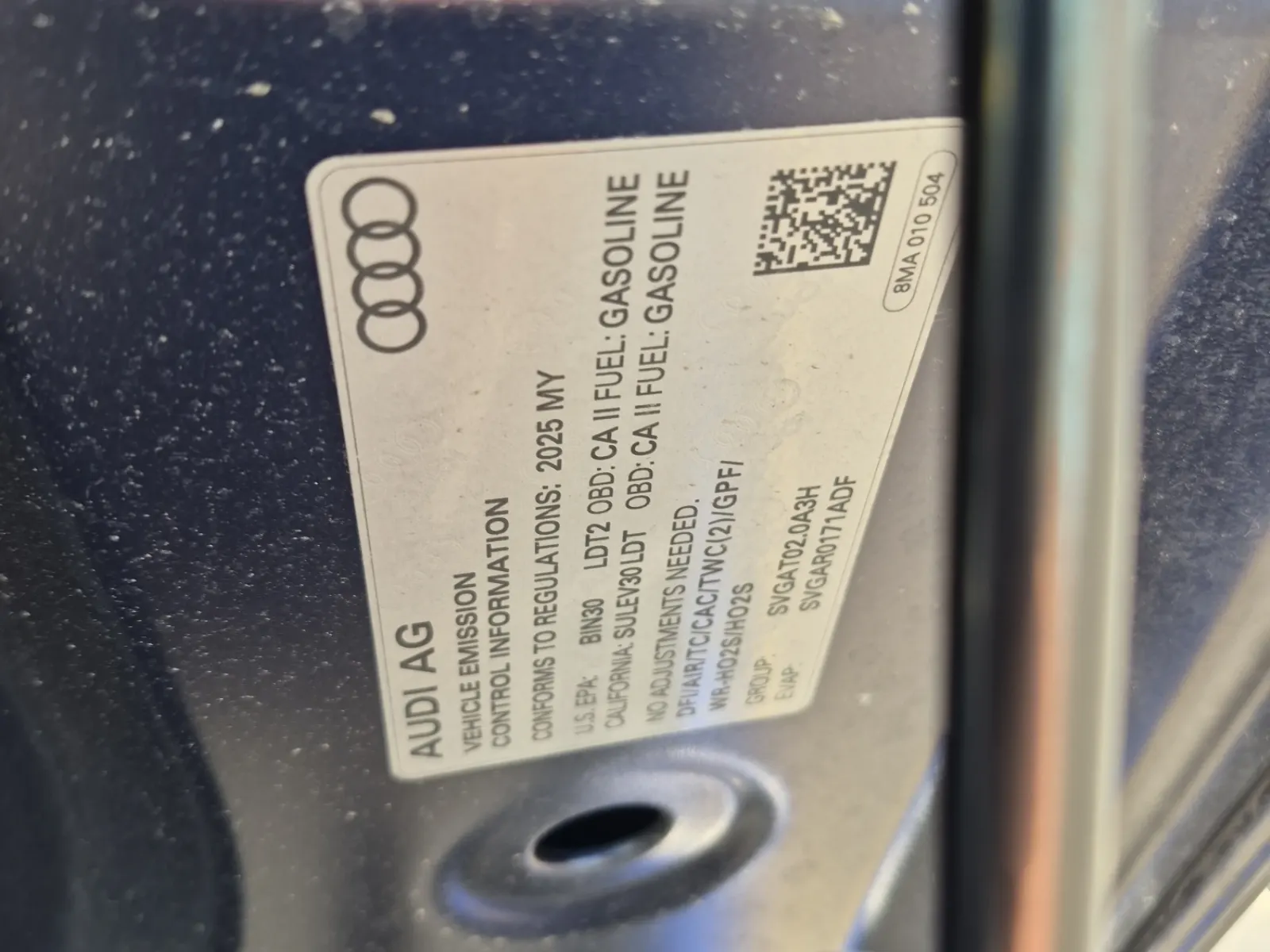Emission Sticker Photo