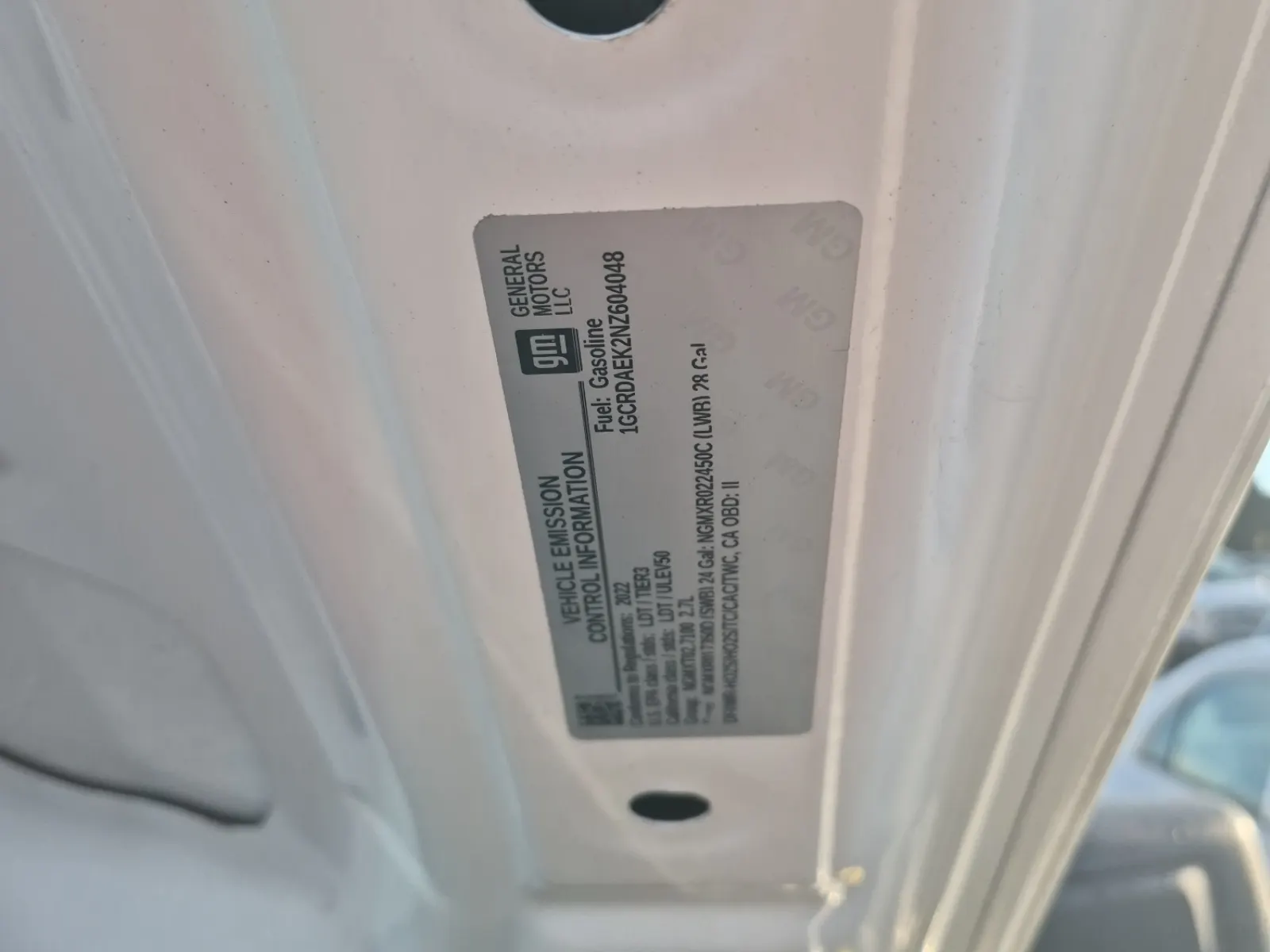 Emission Sticker Photo