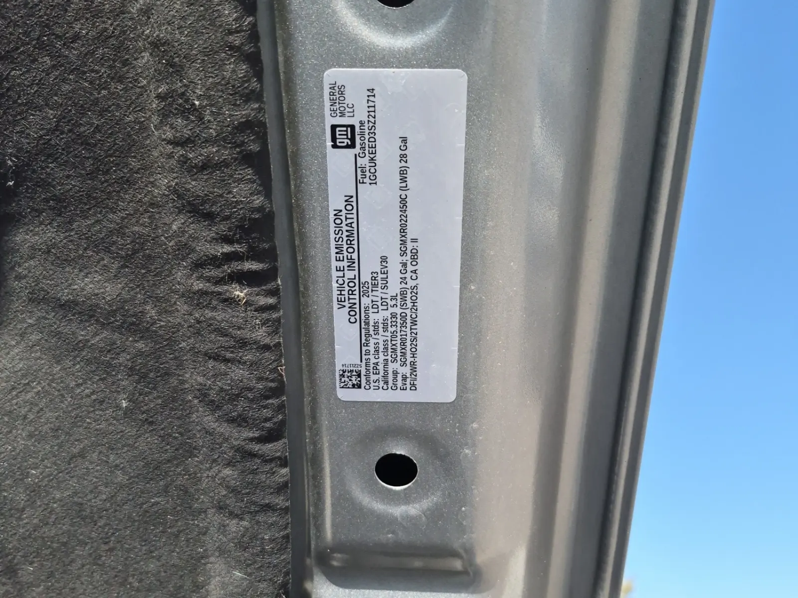 Emission Sticker Photo