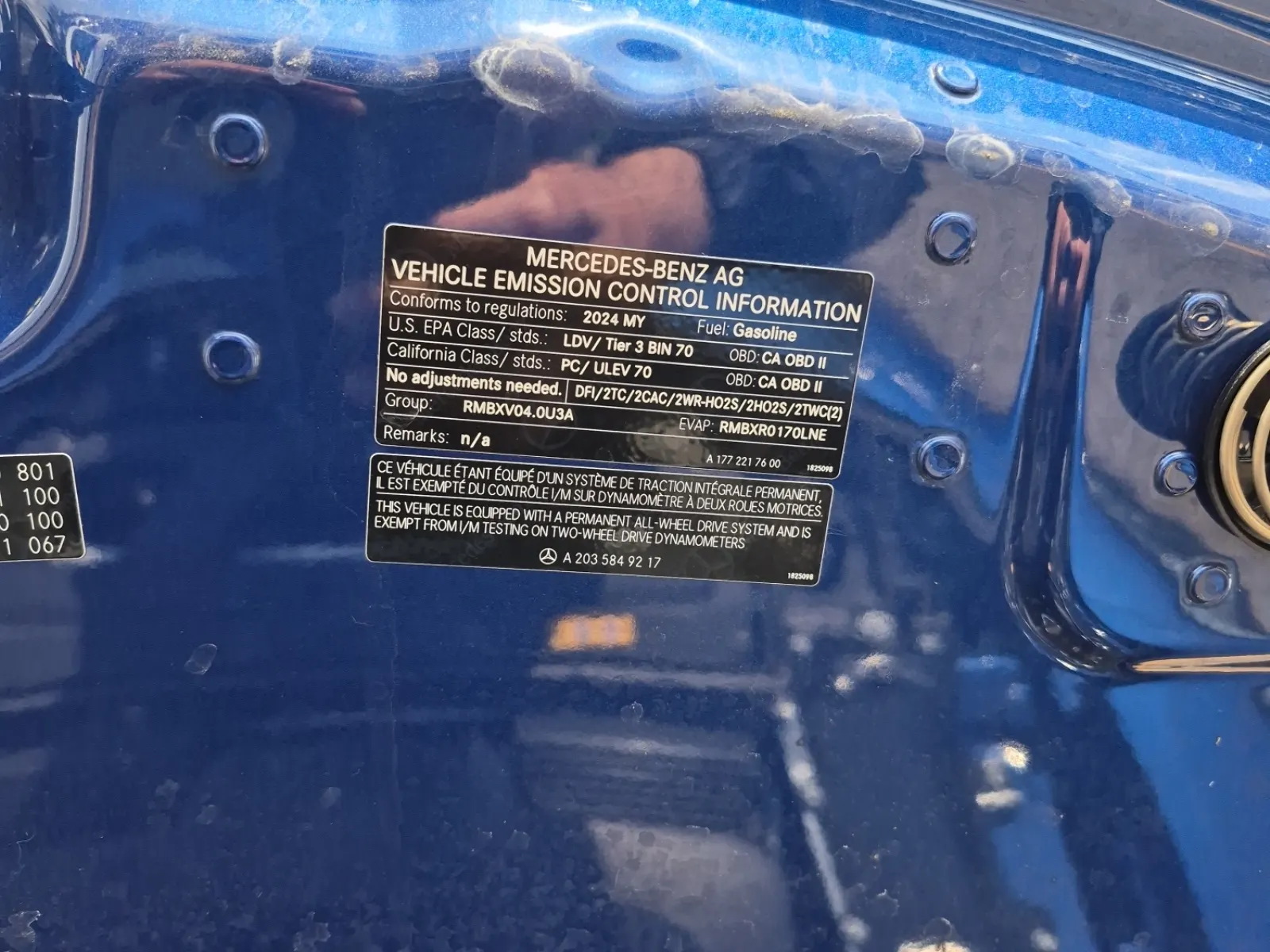 Emission Sticker Photo