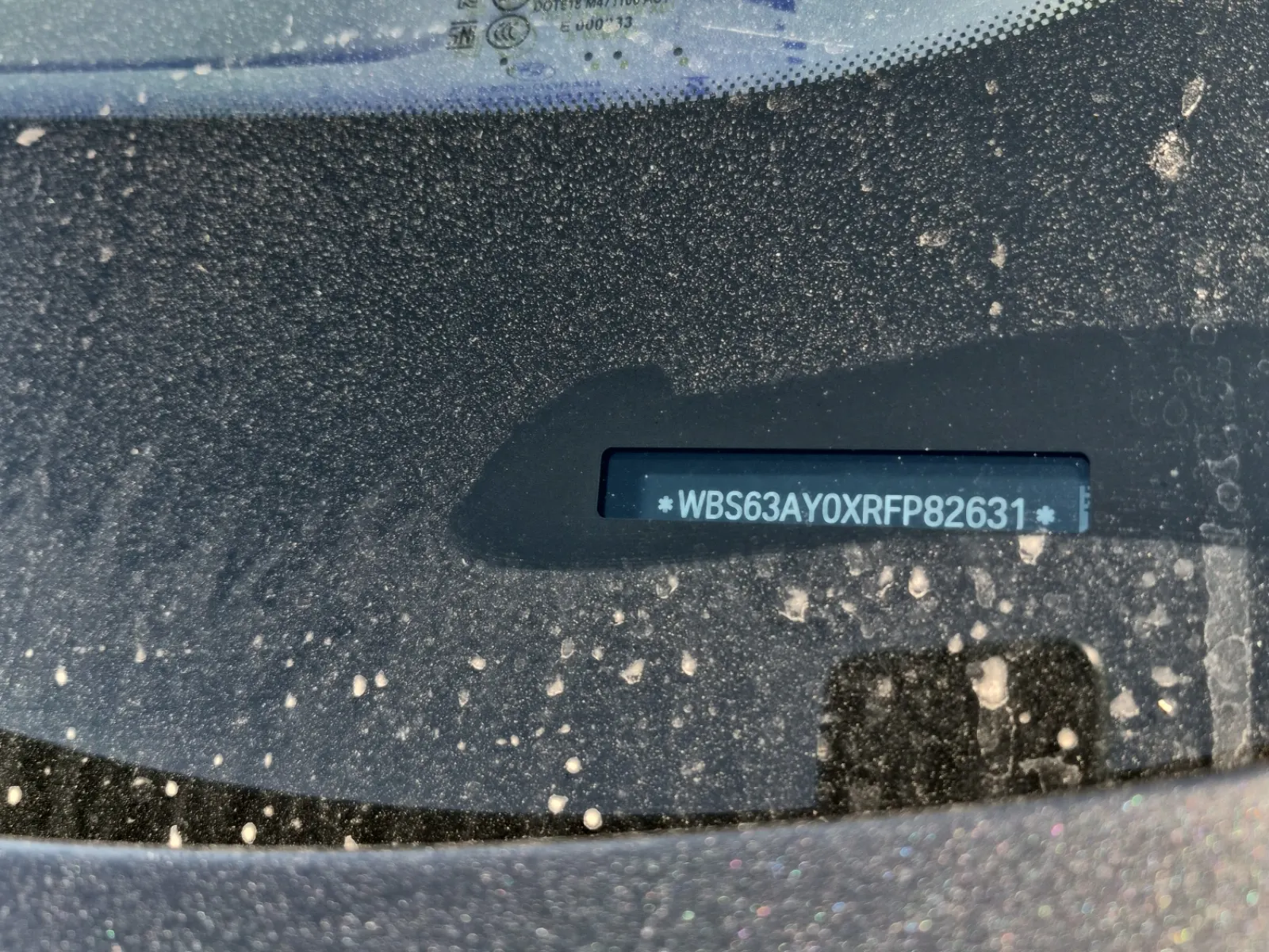Dash VIN Plate Photo