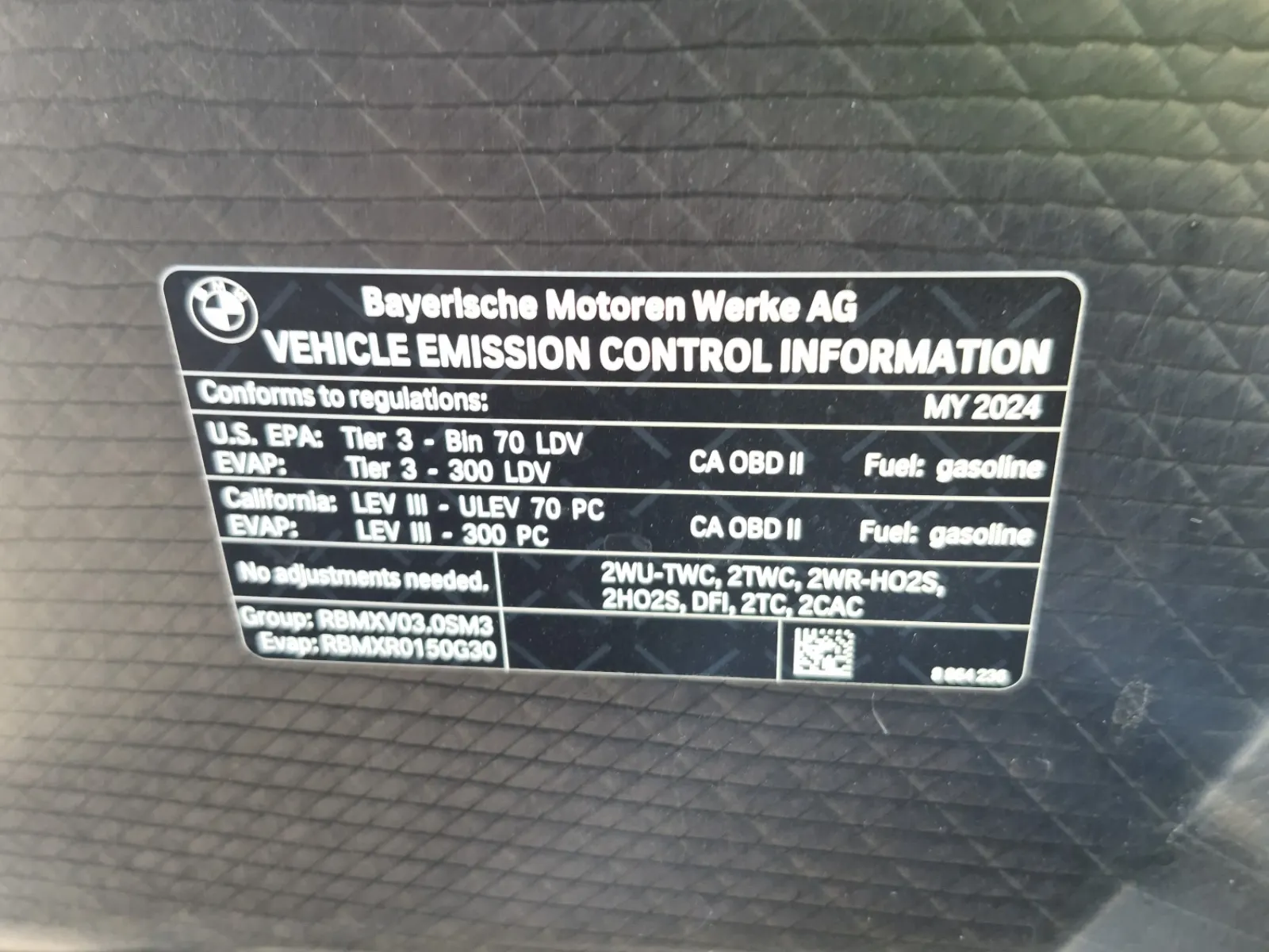 Emission Sticker Photo