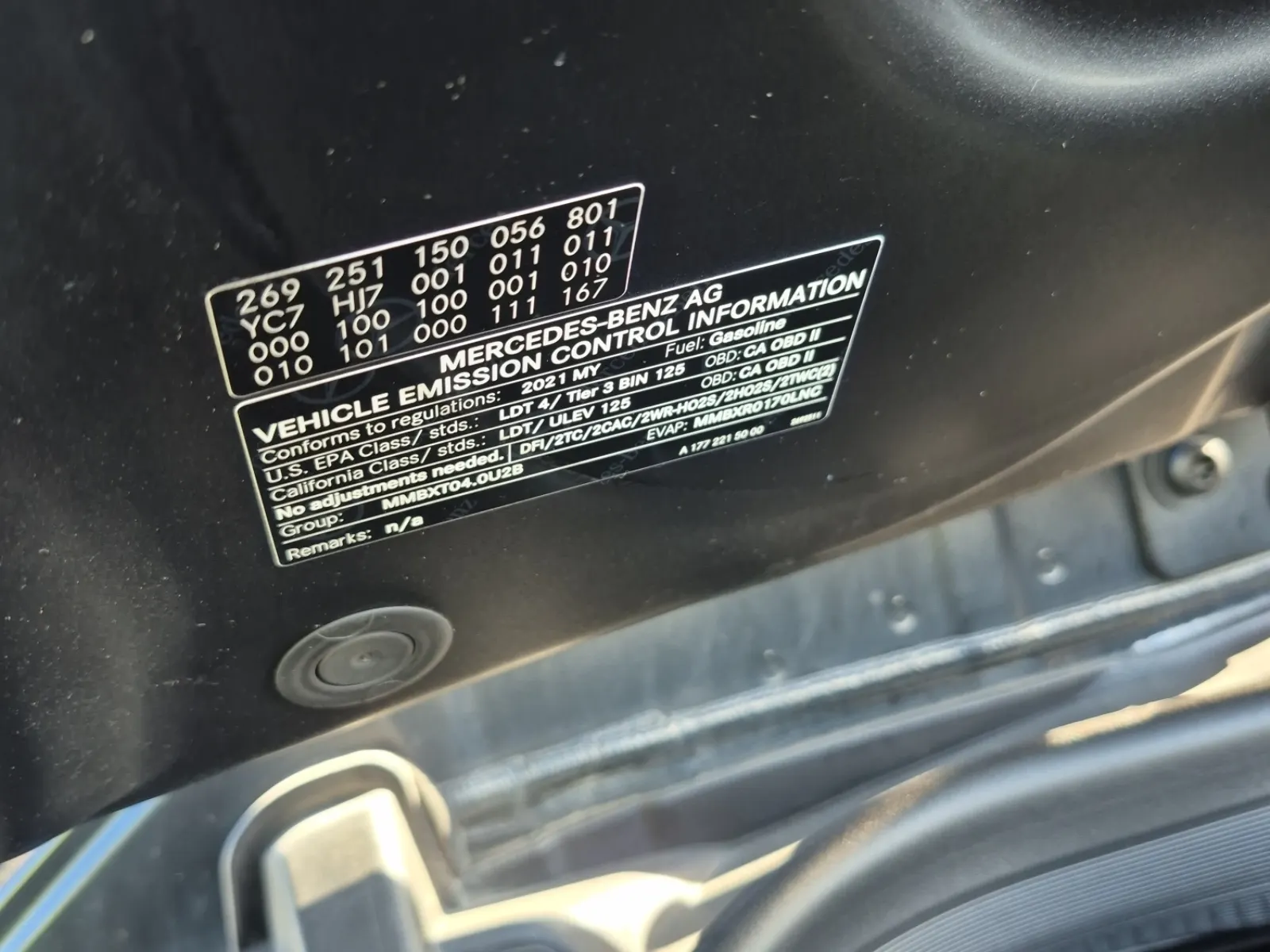 Emission Sticker Photo