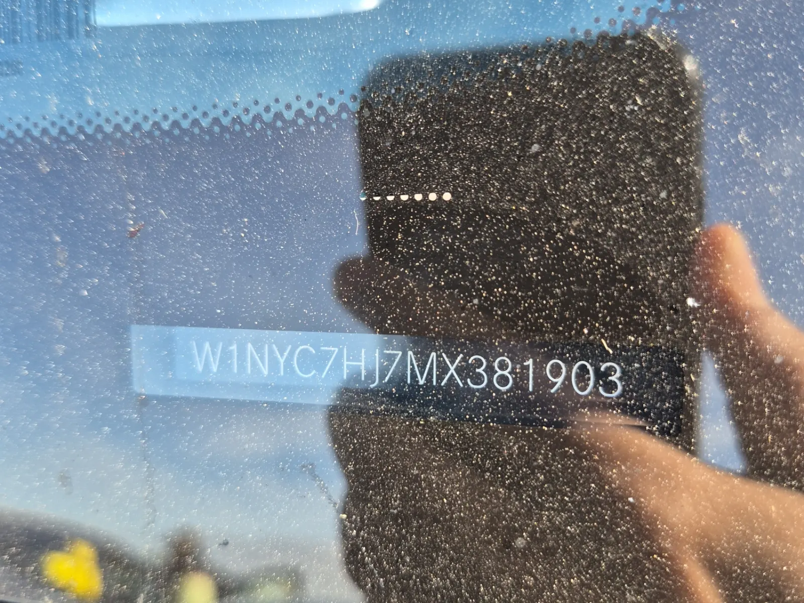 Dash VIN Plate Photo