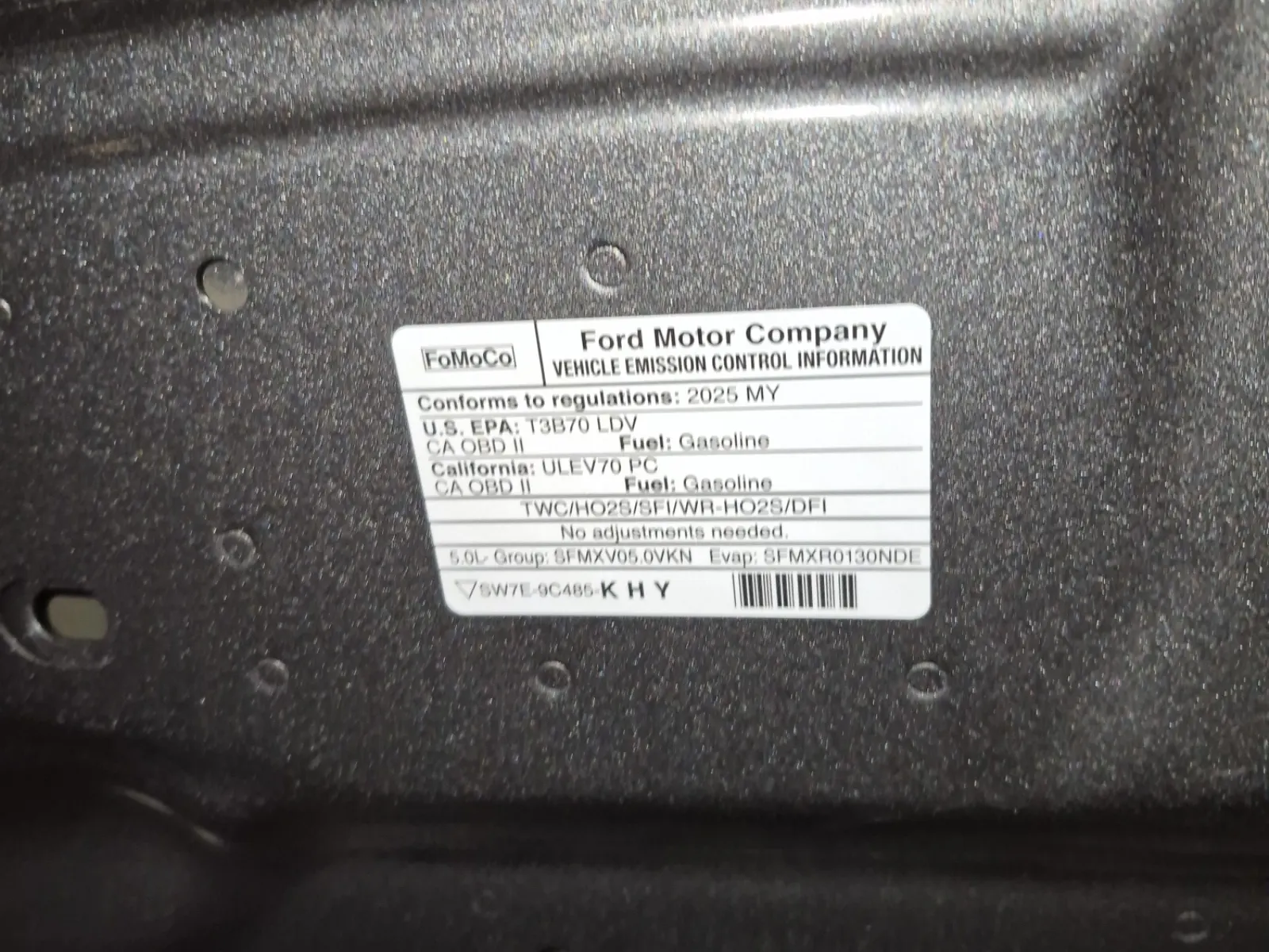 Emission Sticker Photo