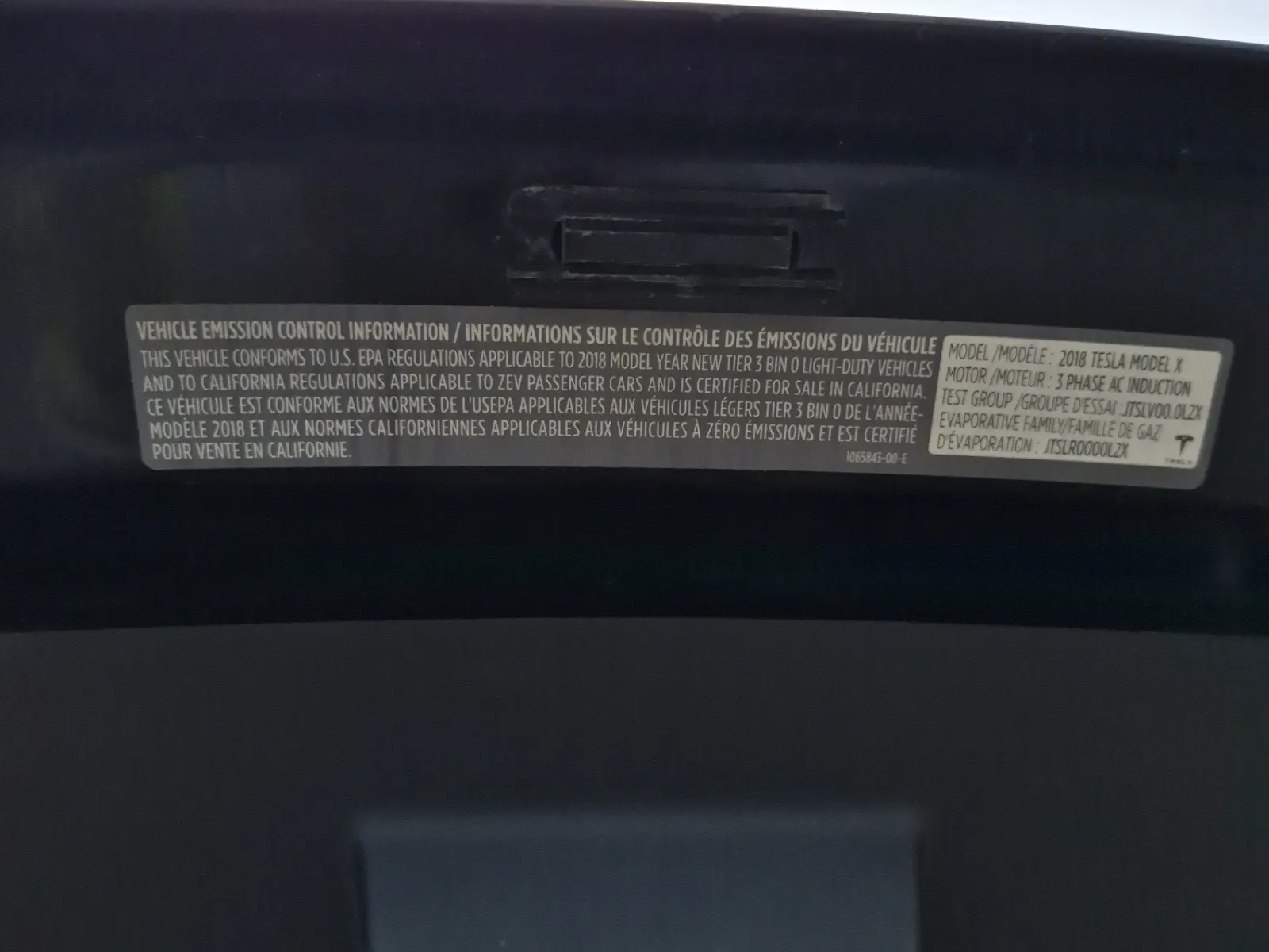 Emission Sticker Photo