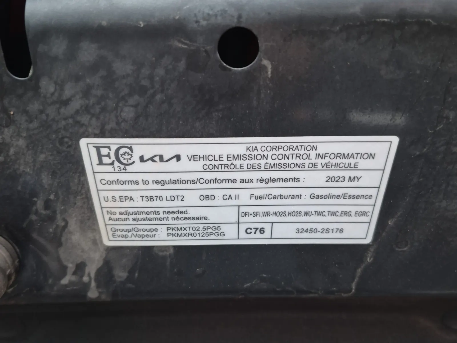Emission Sticker Photo