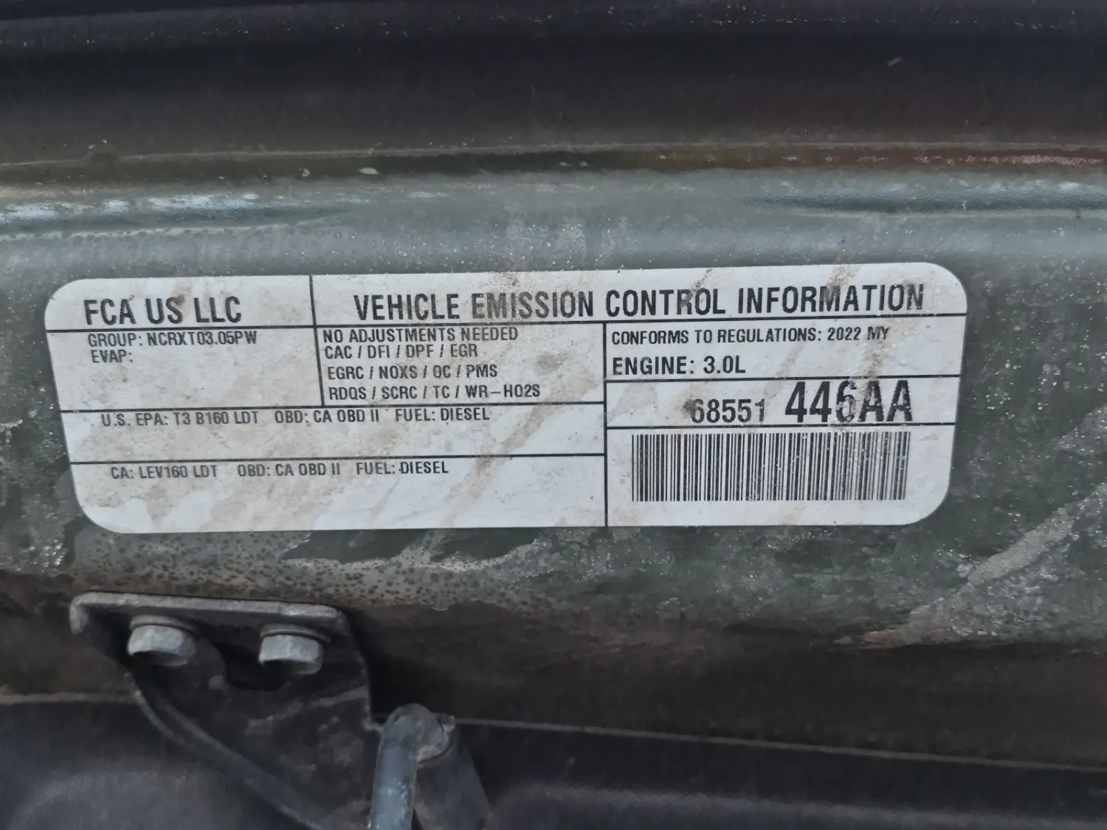 Emission Sticker Photo
