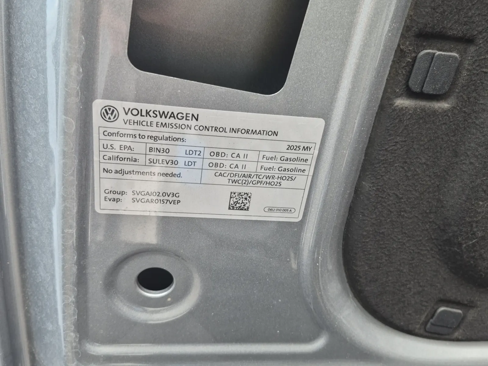 Emission Sticker Photo