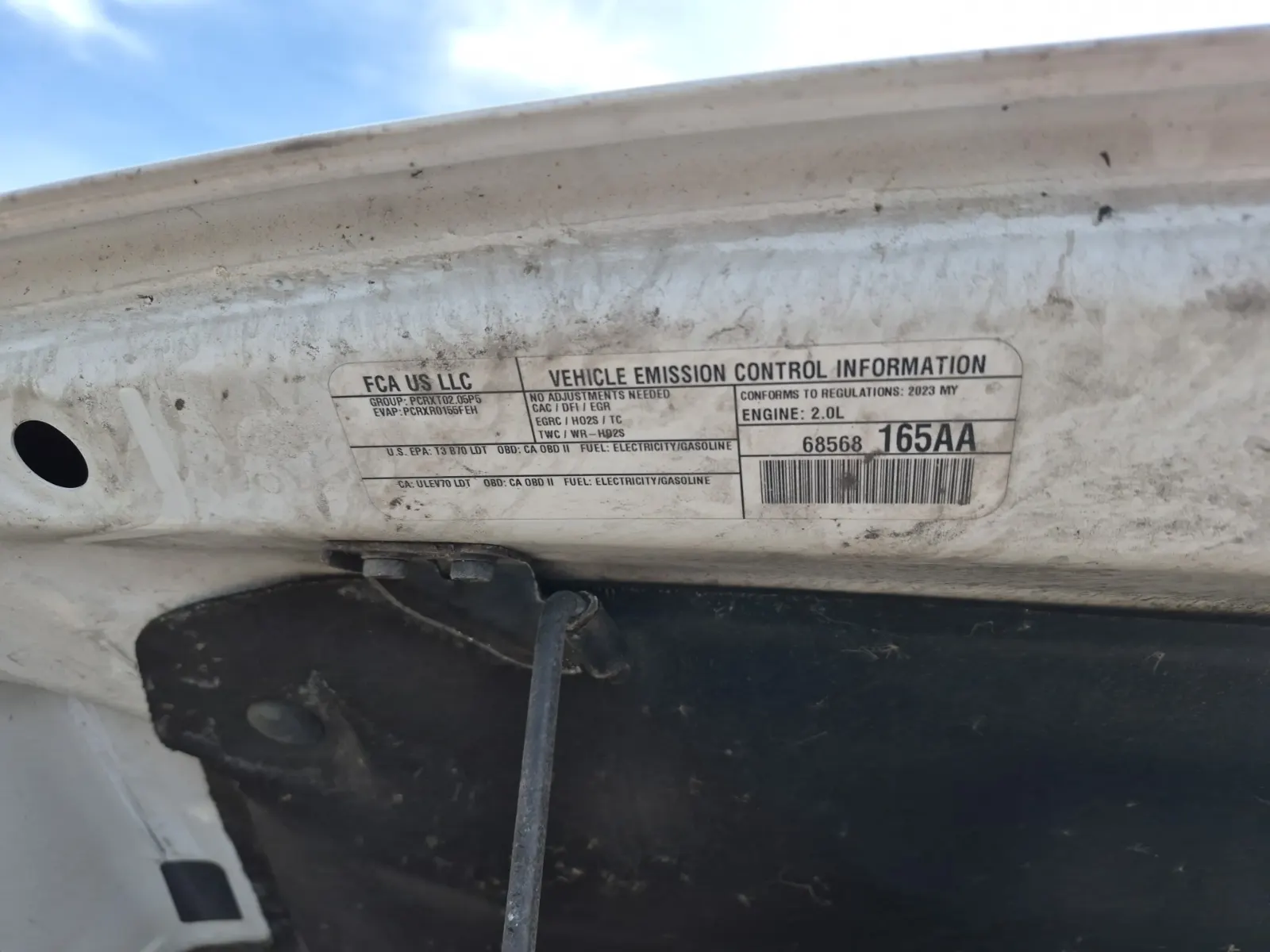Emission Sticker Photo