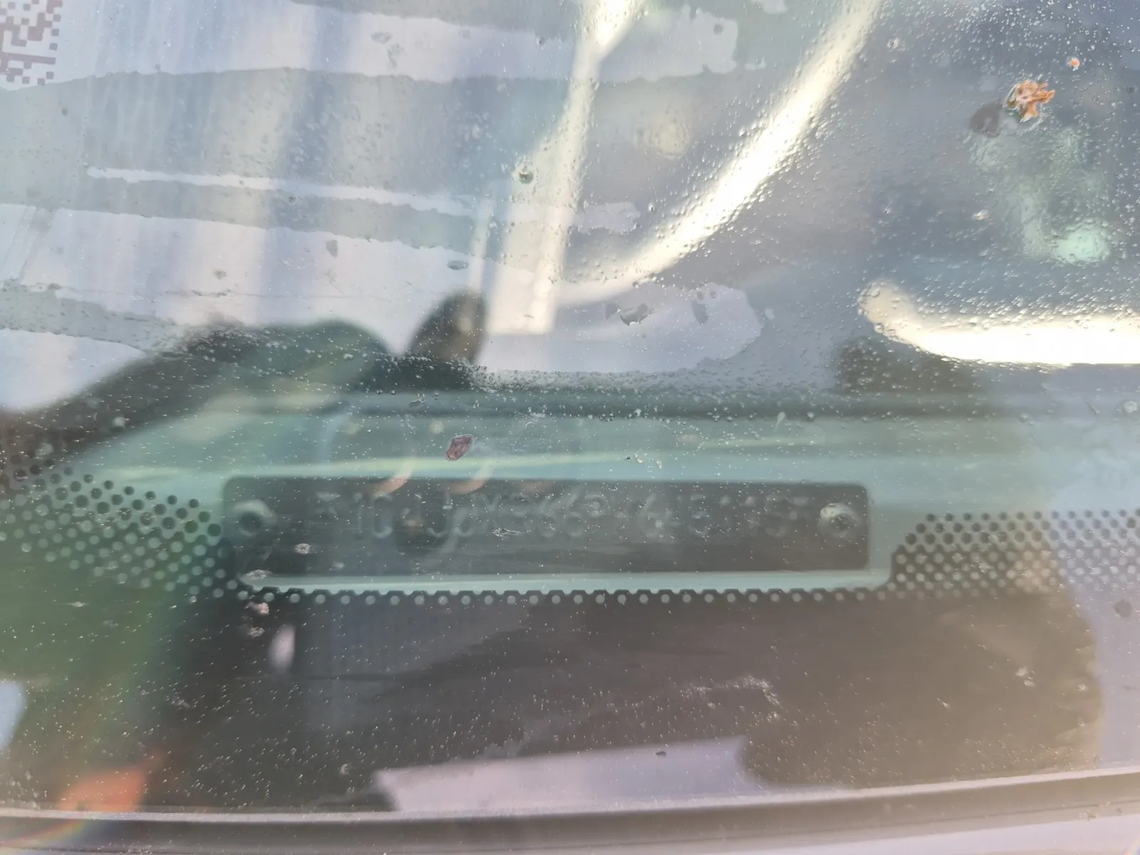 Dash VIN Plate Photo