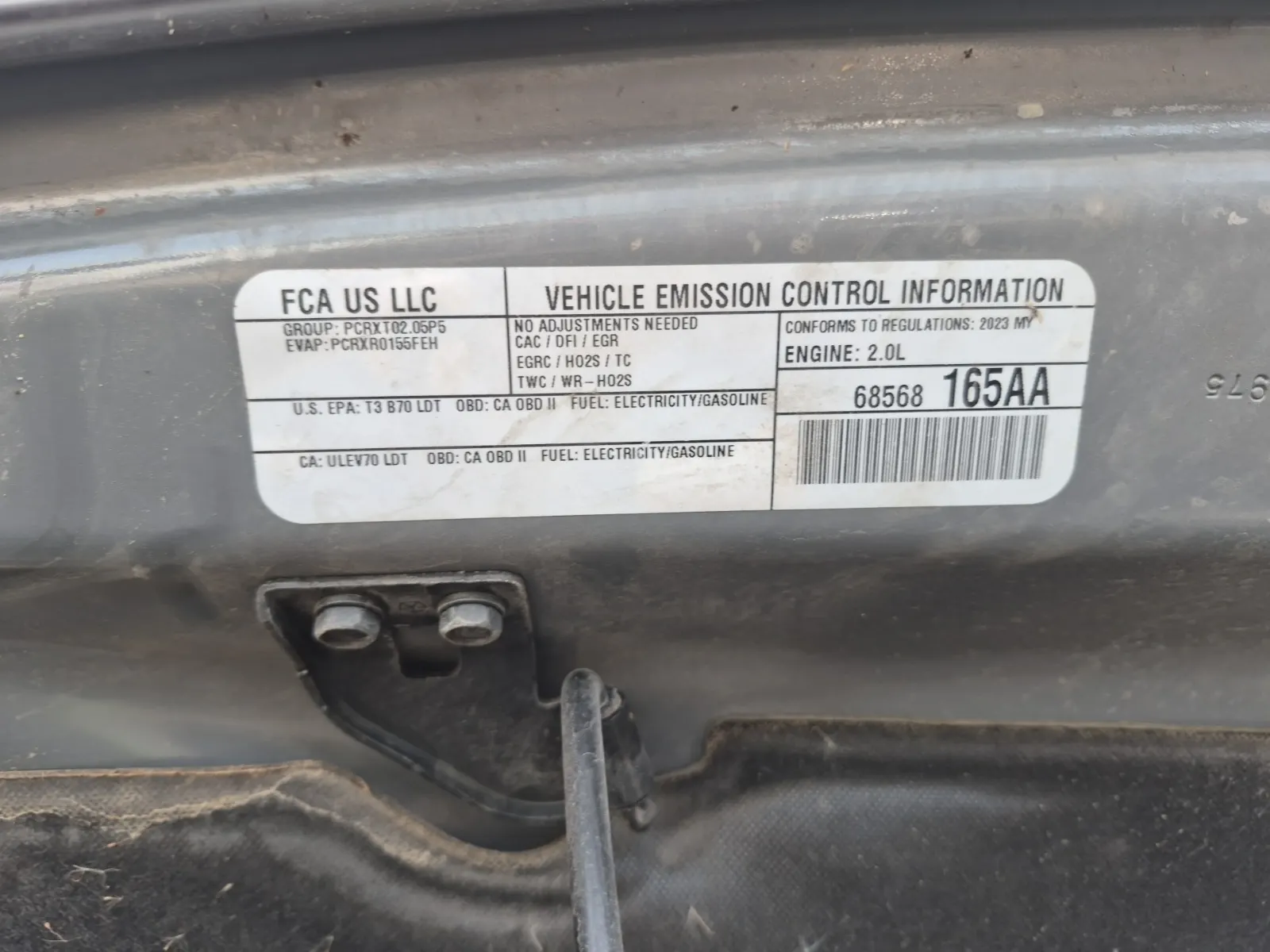Emission Sticker Photo