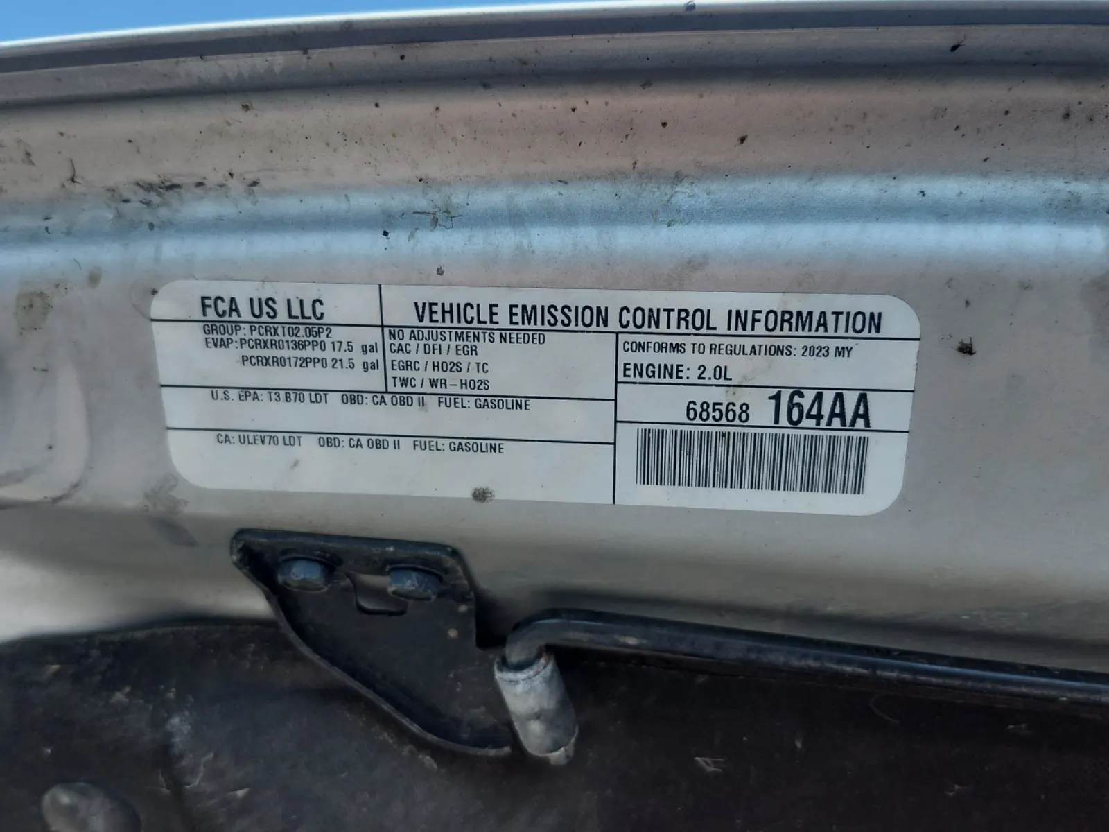 Emission Sticker Photo
