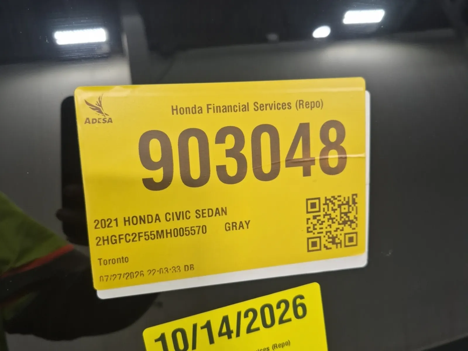 Inventory Label Photo