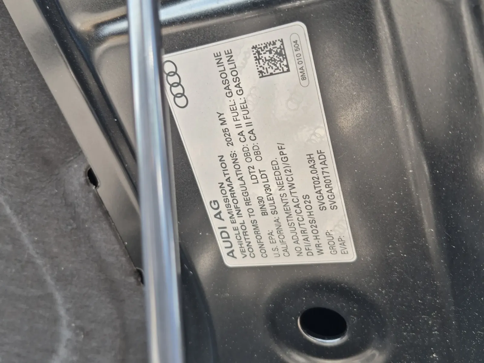 Emission Sticker Photo