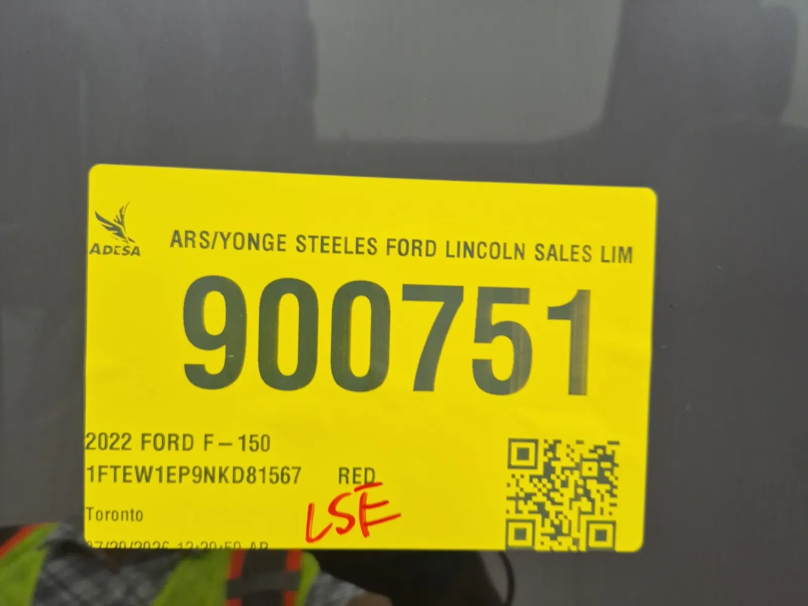 Inventory Label Photo