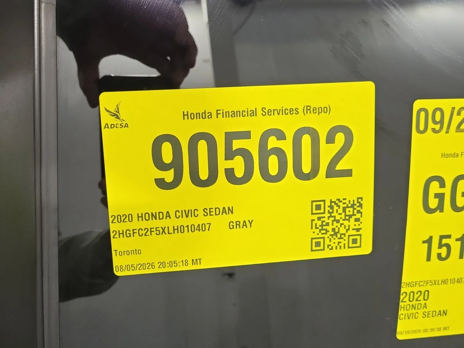 Inventory Label Photo