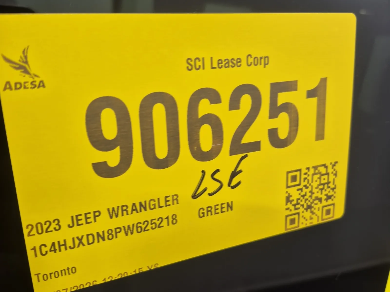 Inventory Label Photo