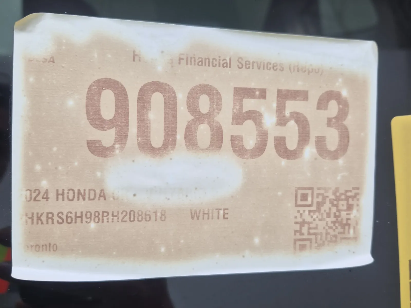 Inventory Label Photo