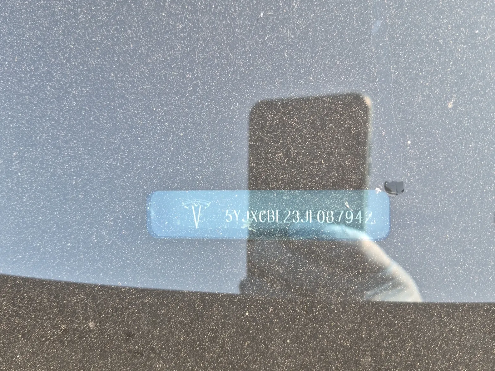 Dash VIN Plate Photo
