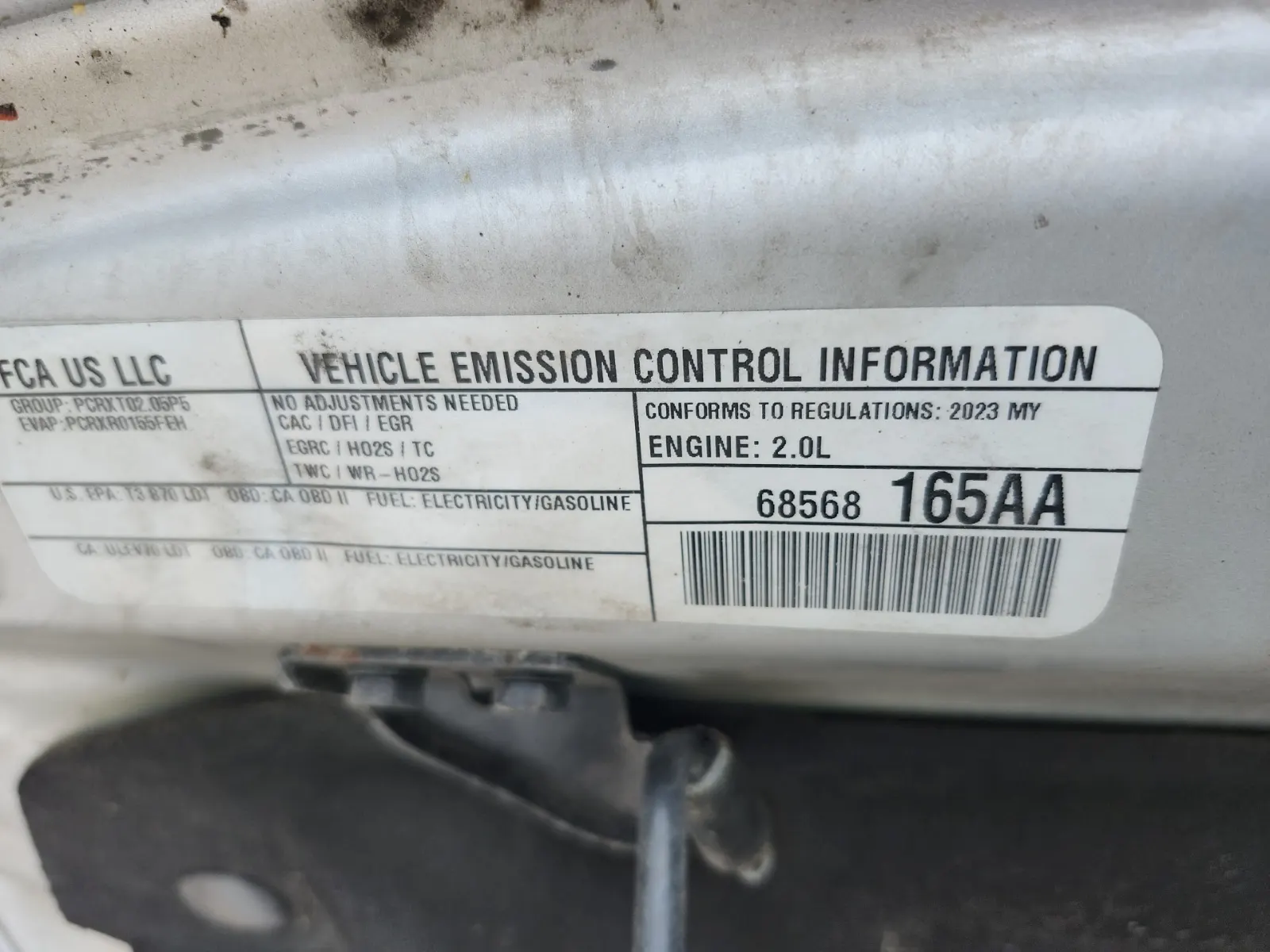 Emission Sticker Photo
