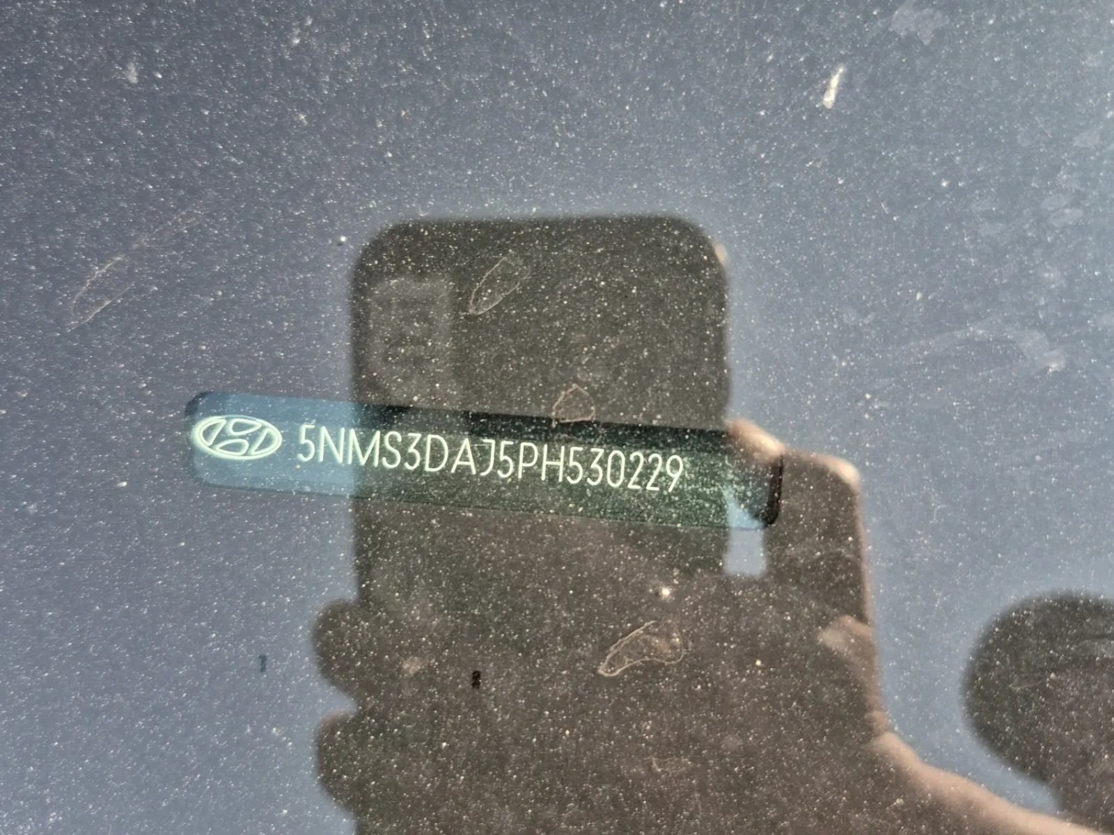 Dash VIN Plate Photo