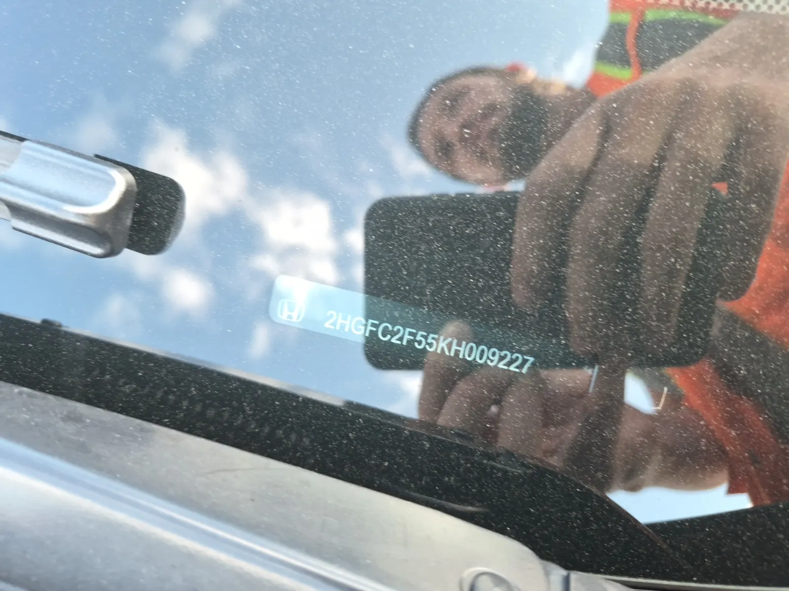 Dash VIN Plate Photo