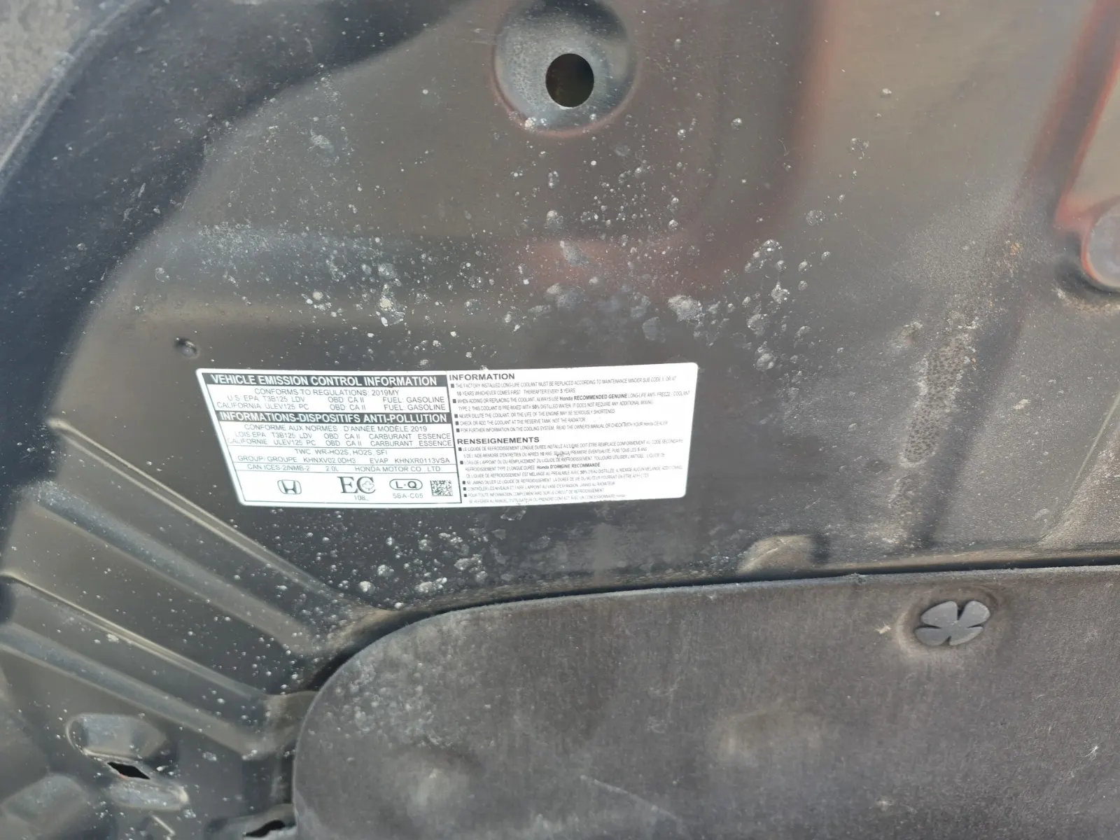 Emission Sticker Photo
