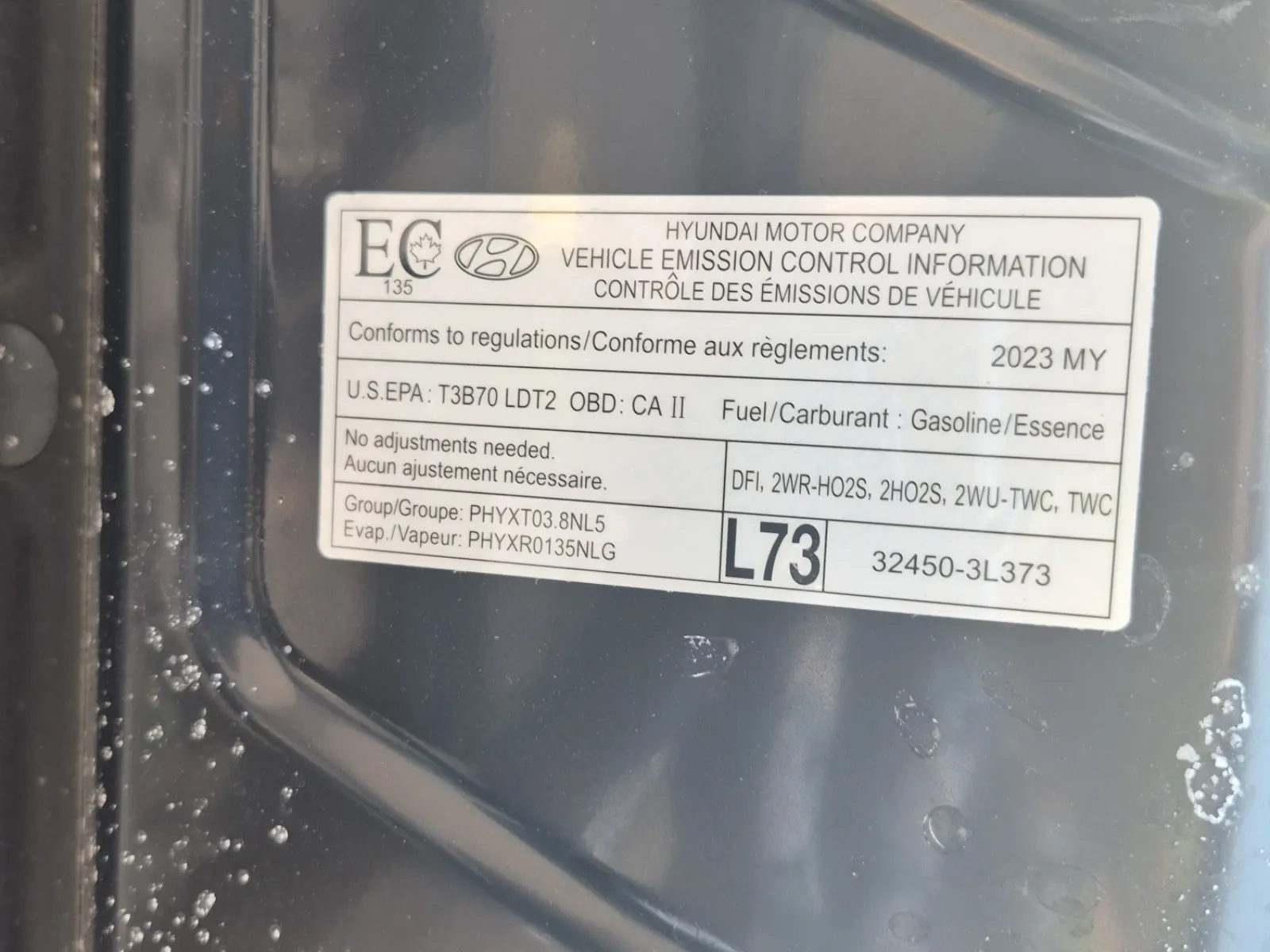 Emission Sticker Photo