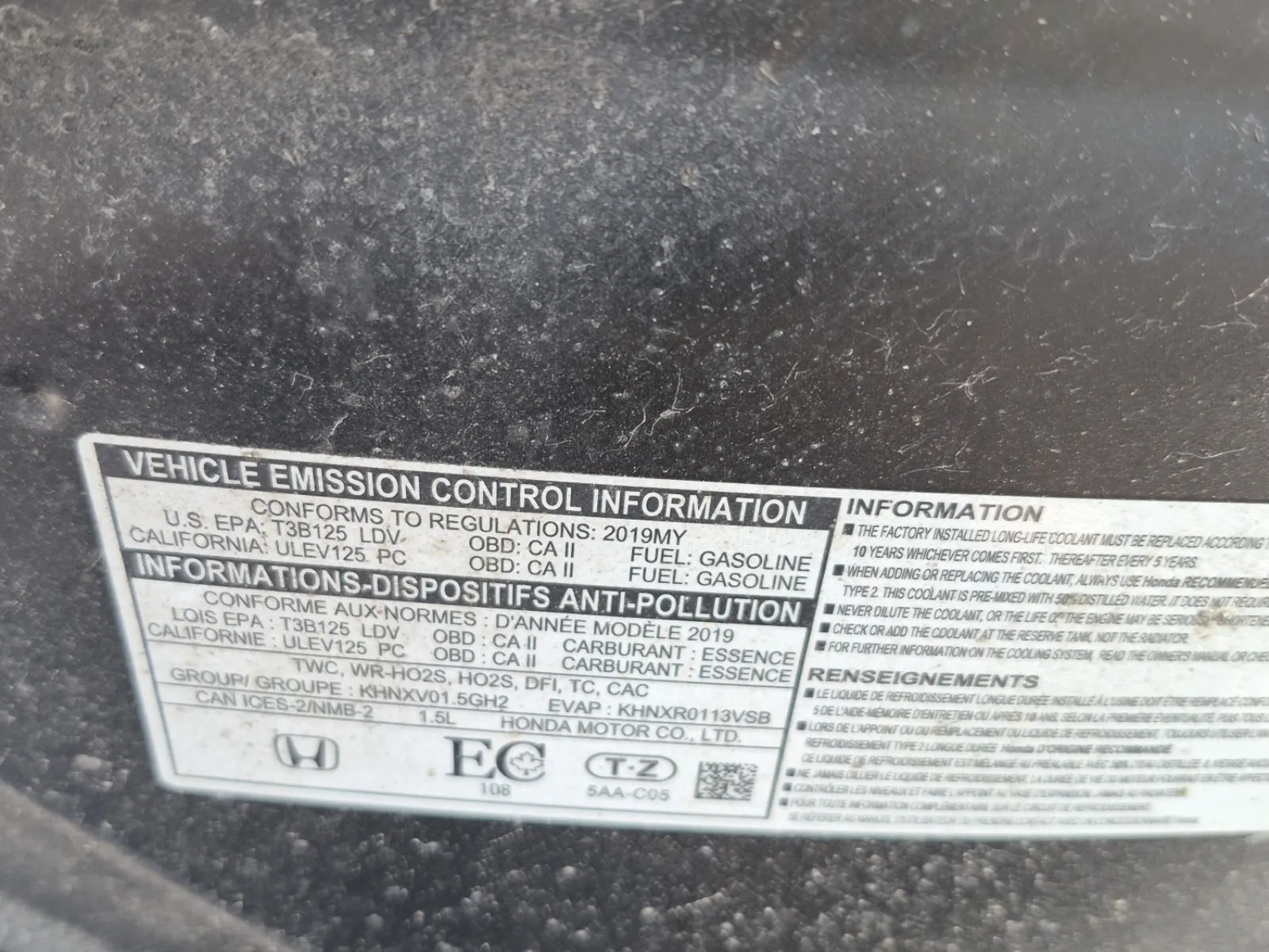 Emission Sticker Photo