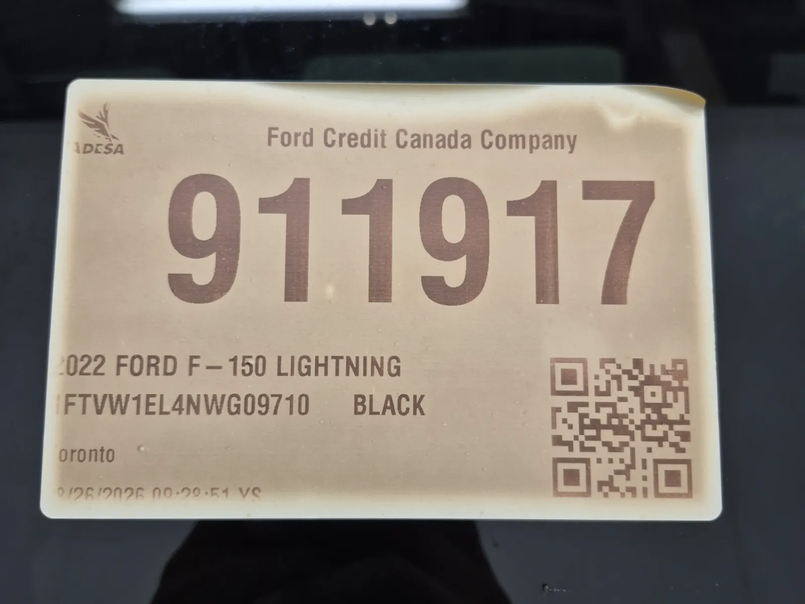 Inventory Label Photo