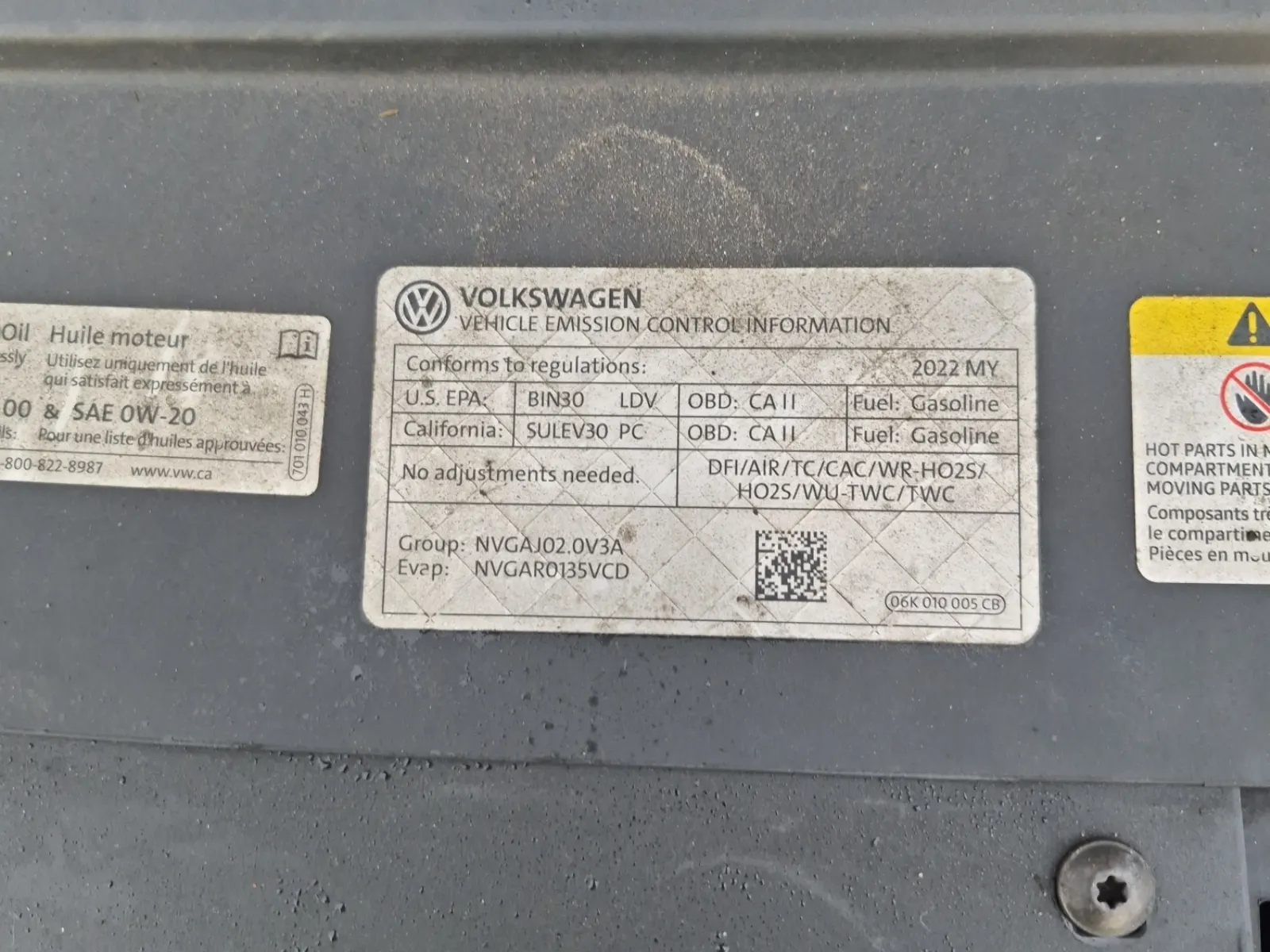 Emission Sticker Photo