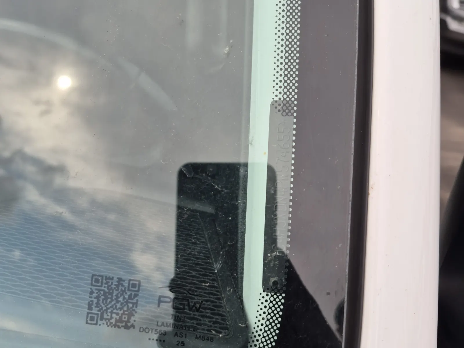 Dash VIN Plate Photo