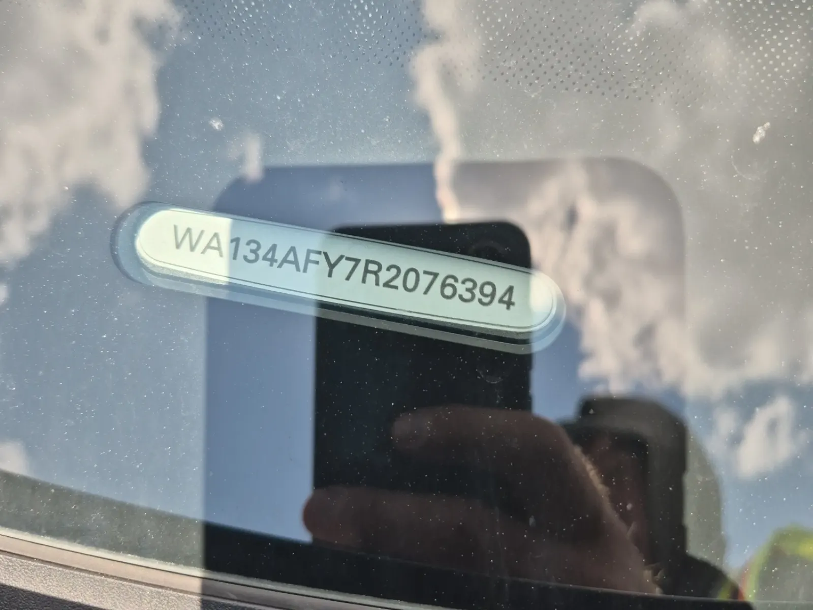 Dash VIN Plate Photo