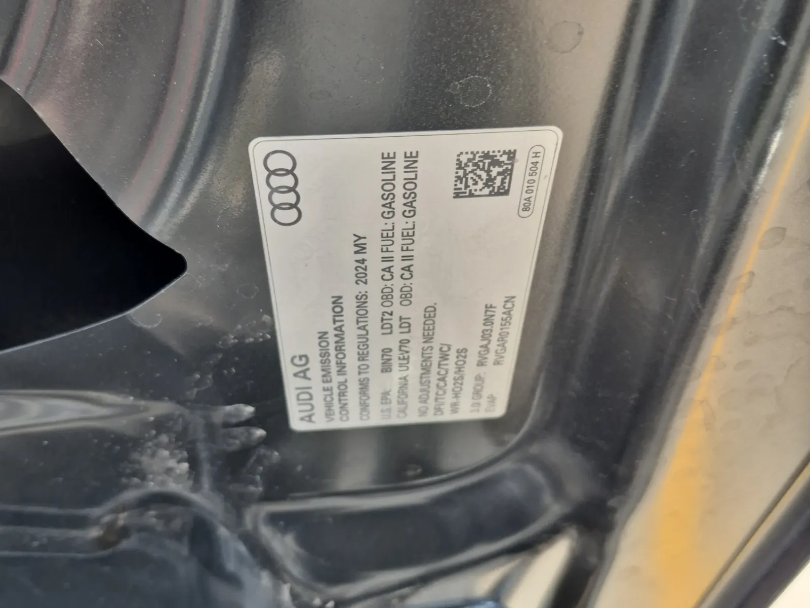 Emission Sticker Photo