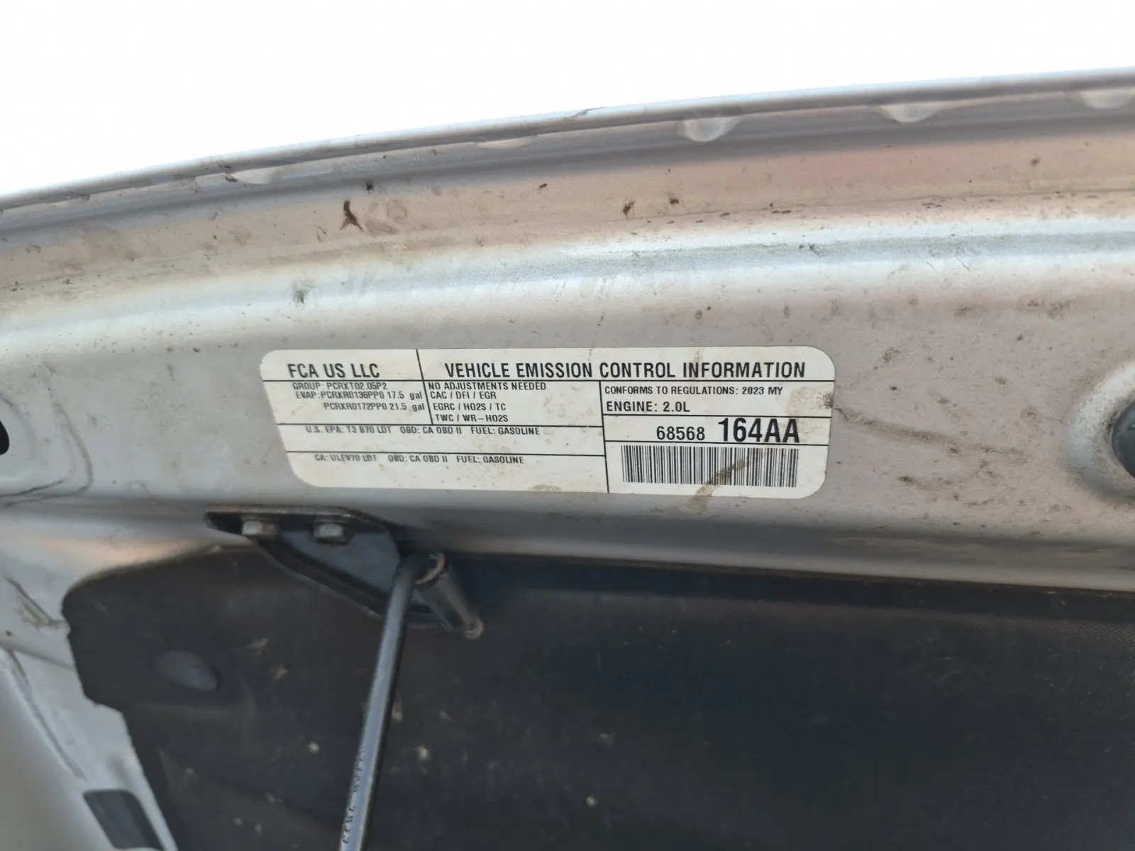 Emission Sticker Photo