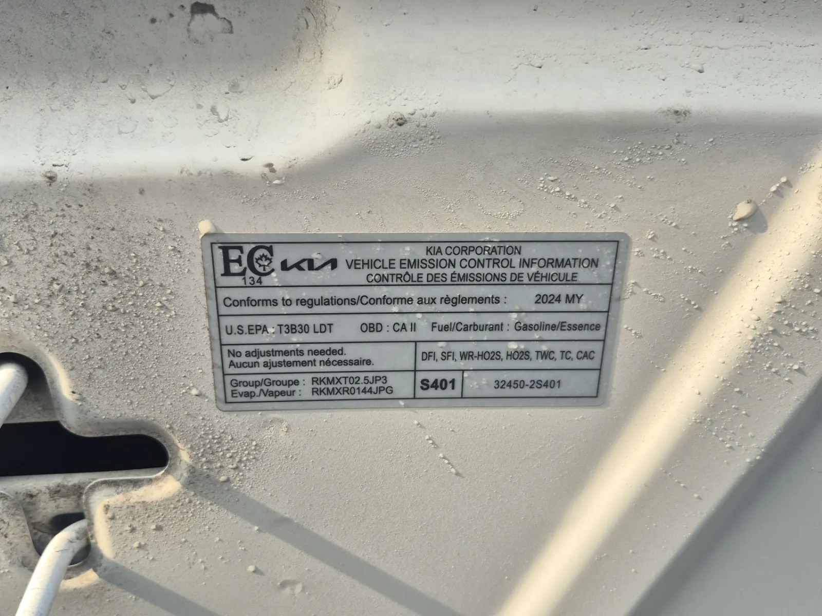 Emission Sticker Photo