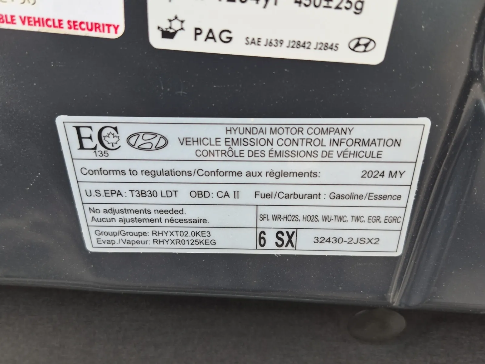 Emission Sticker Photo